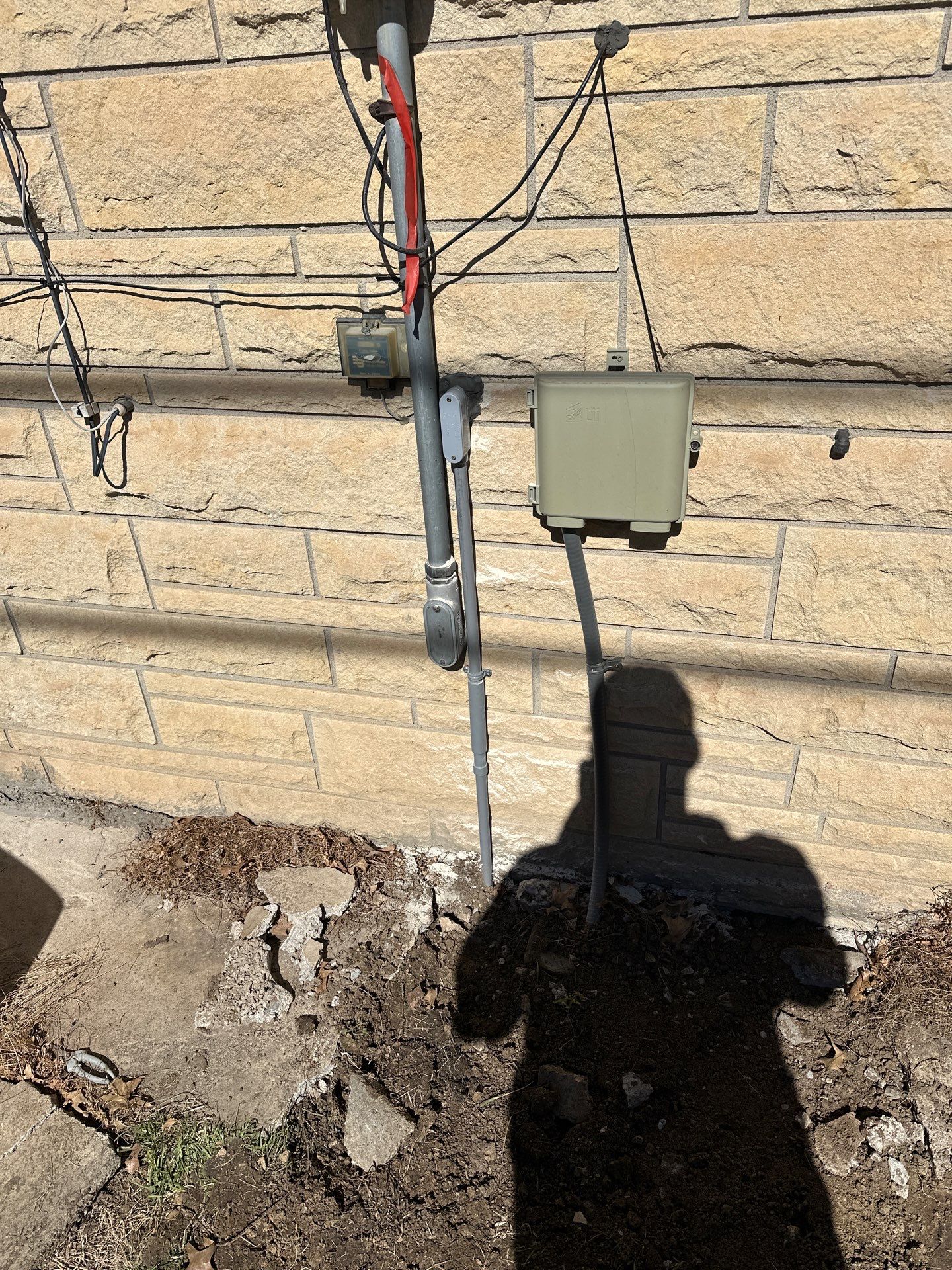 Underground feed to garage  by Bear Electric