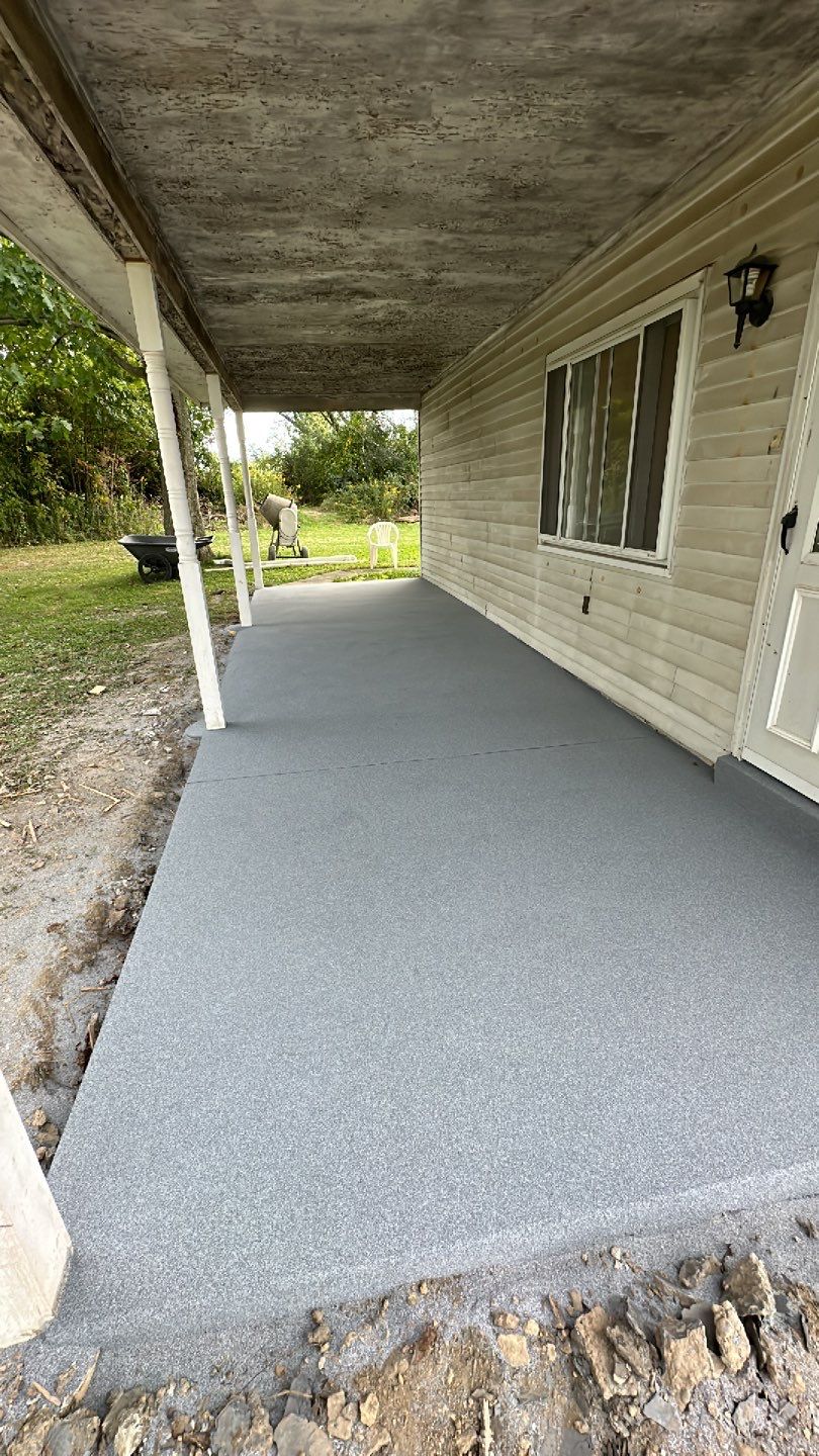 Basement + Porch Project in Clinton by Floors in a Day, Inc