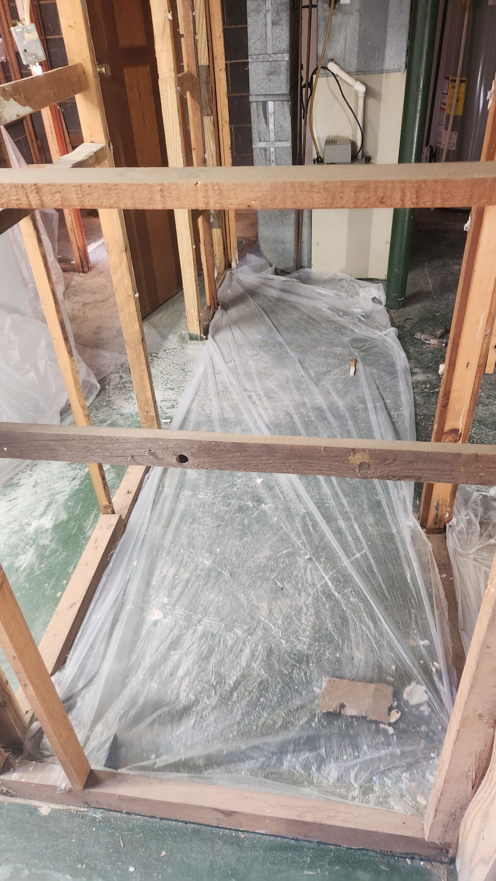 Interior French Drain & Mold Remediation Project in Manville, New Jersey by Pure Service Pro, LLC 