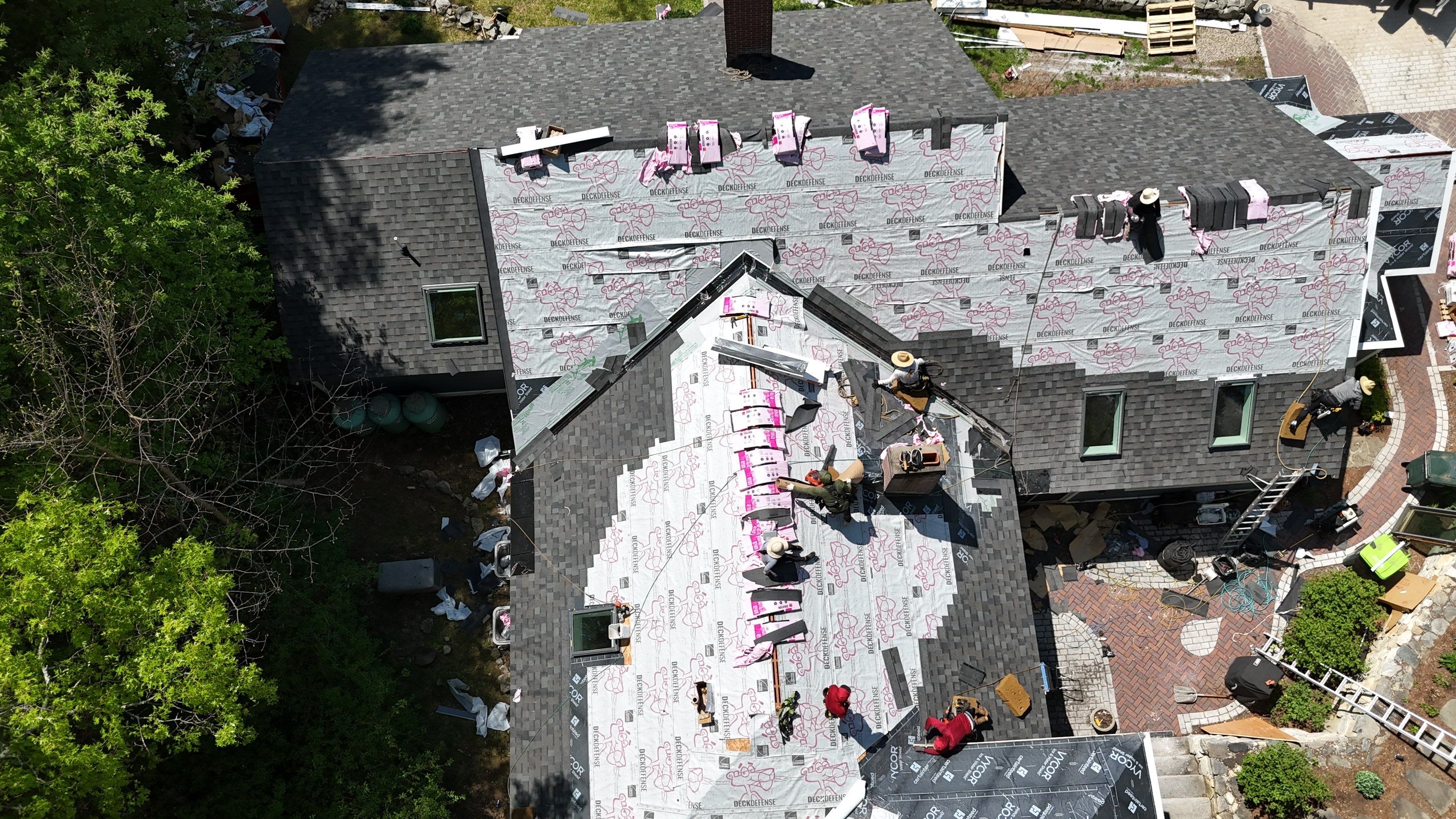 Roof Replacement + Metal Valleys + Snow Belt + Skylights — Carlisle, MA by Mighty Dog Roofing of Greater Middlesex County