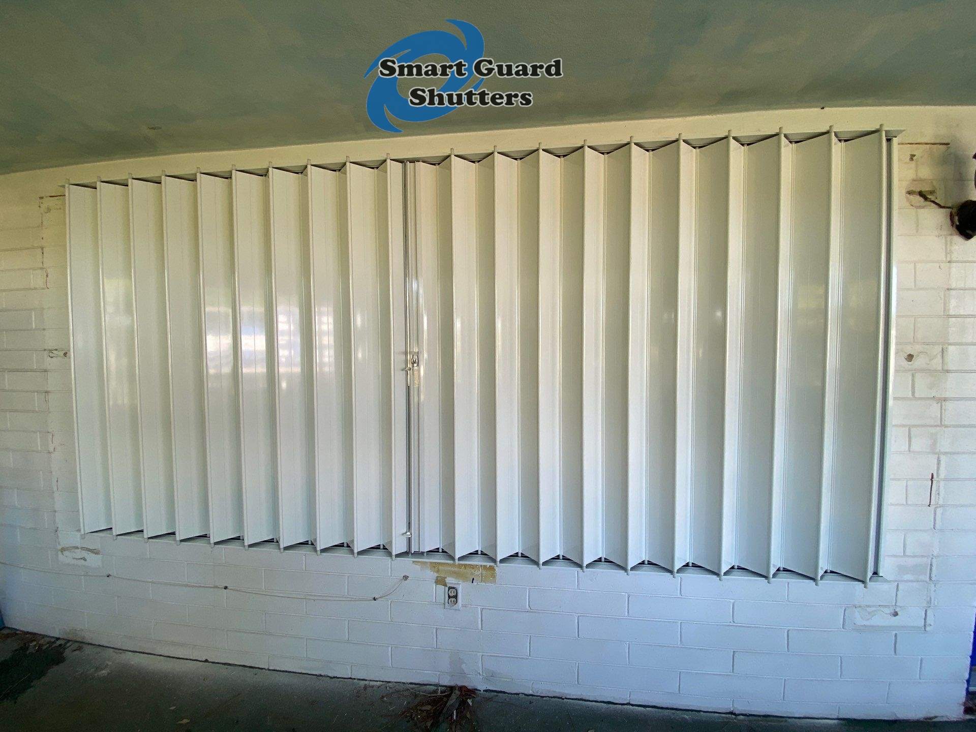 Accordions in White by Smart Guard Shutters