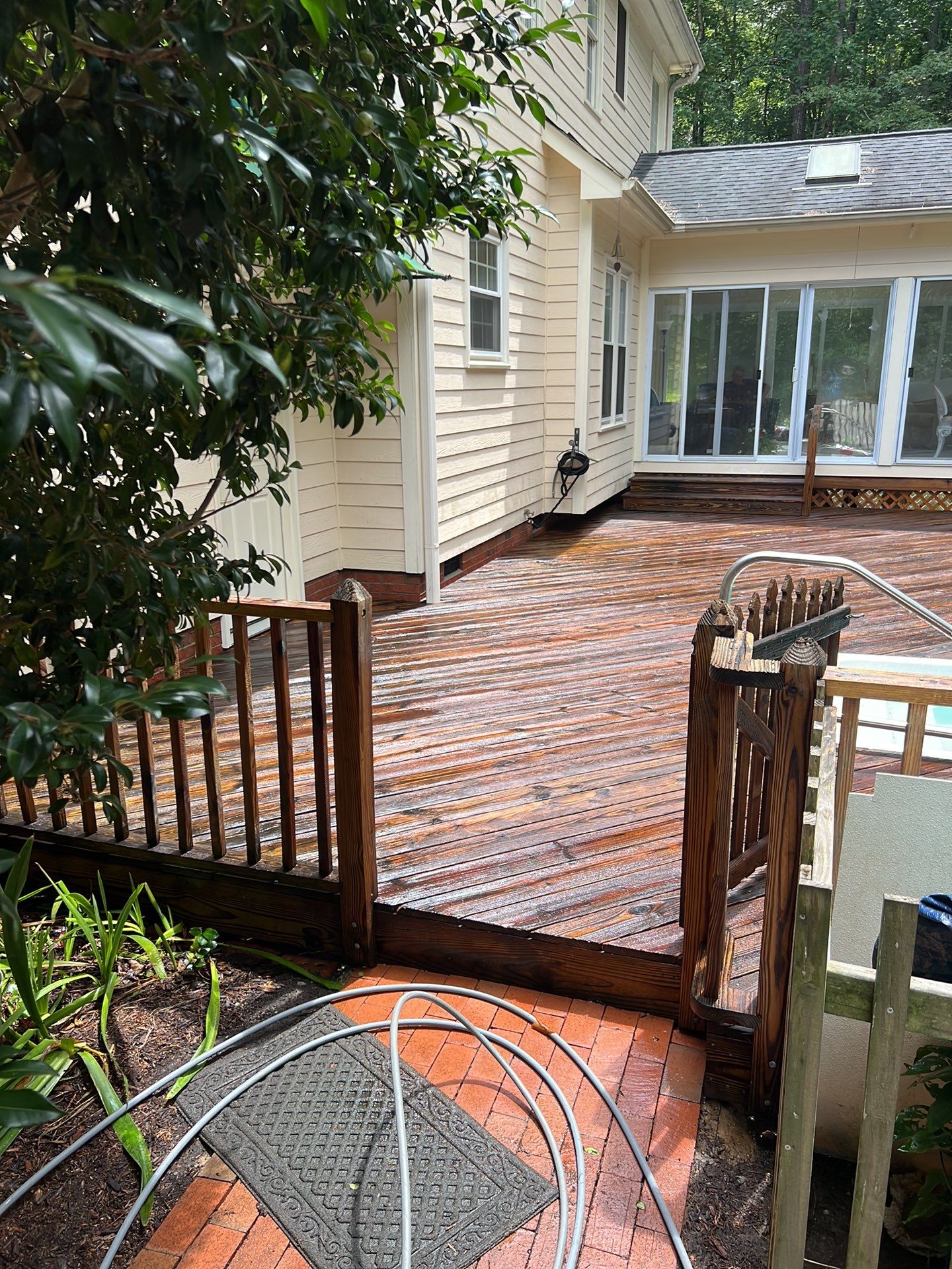Pool Deck using Wood Sealant by DuraSeal
