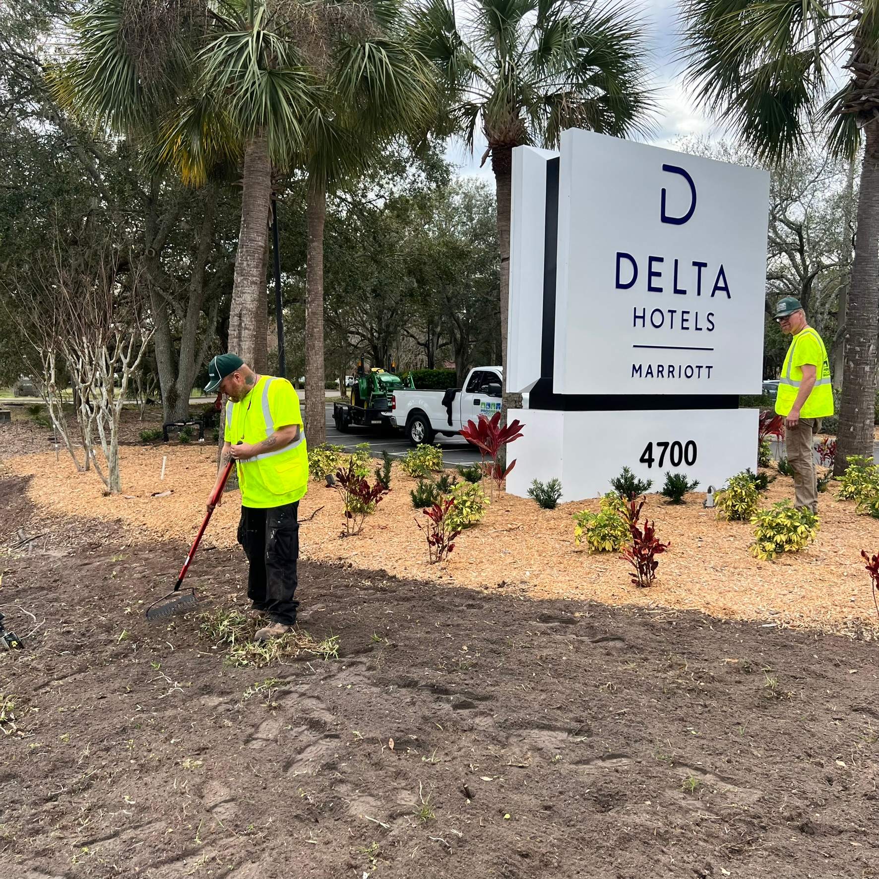 Landscape Install | Marriott Hotel by ProGreen Services