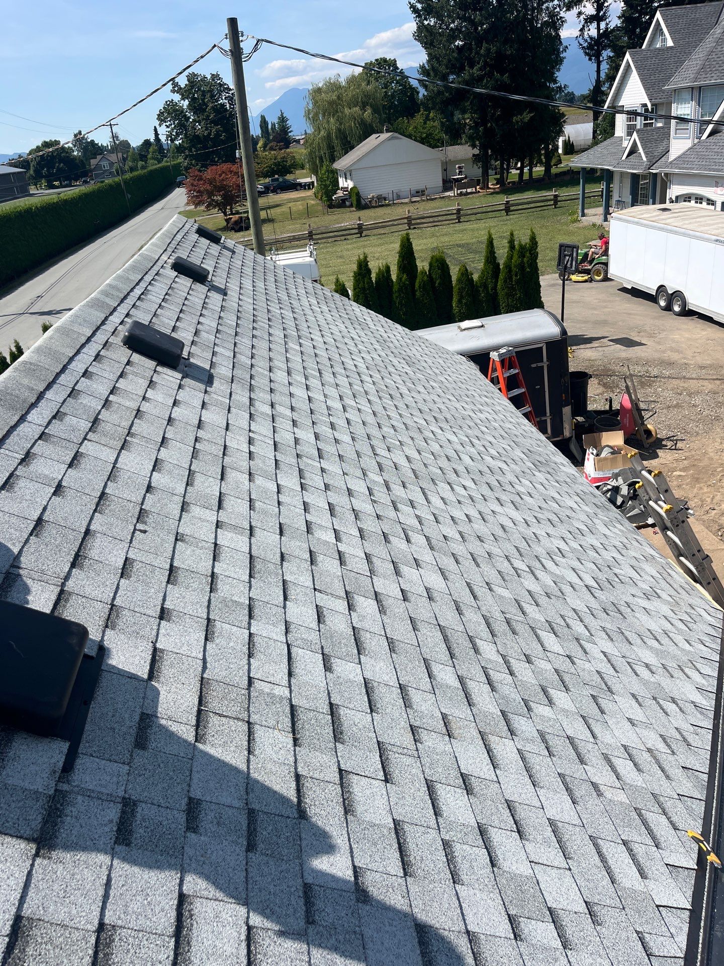 Commercial Re-Roof using IKO Dual Grey by Top Notch Roofing Inc