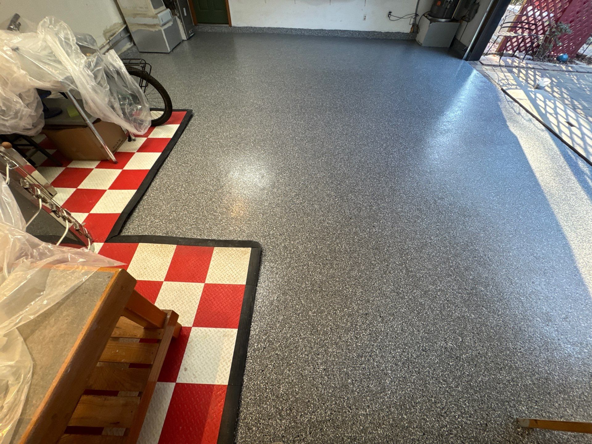 Garage in Gainesville, FL in Smoke by Cross Creek Concrete Coatings