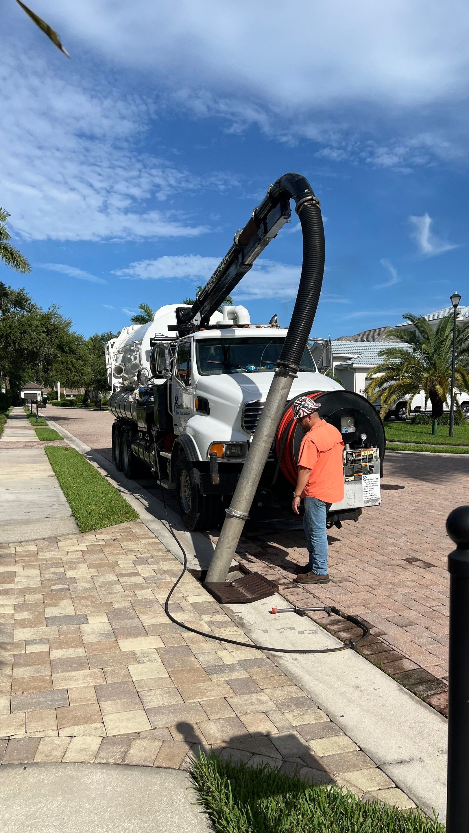 Naples Community Catch Basin Cleaning by APS Power & Water