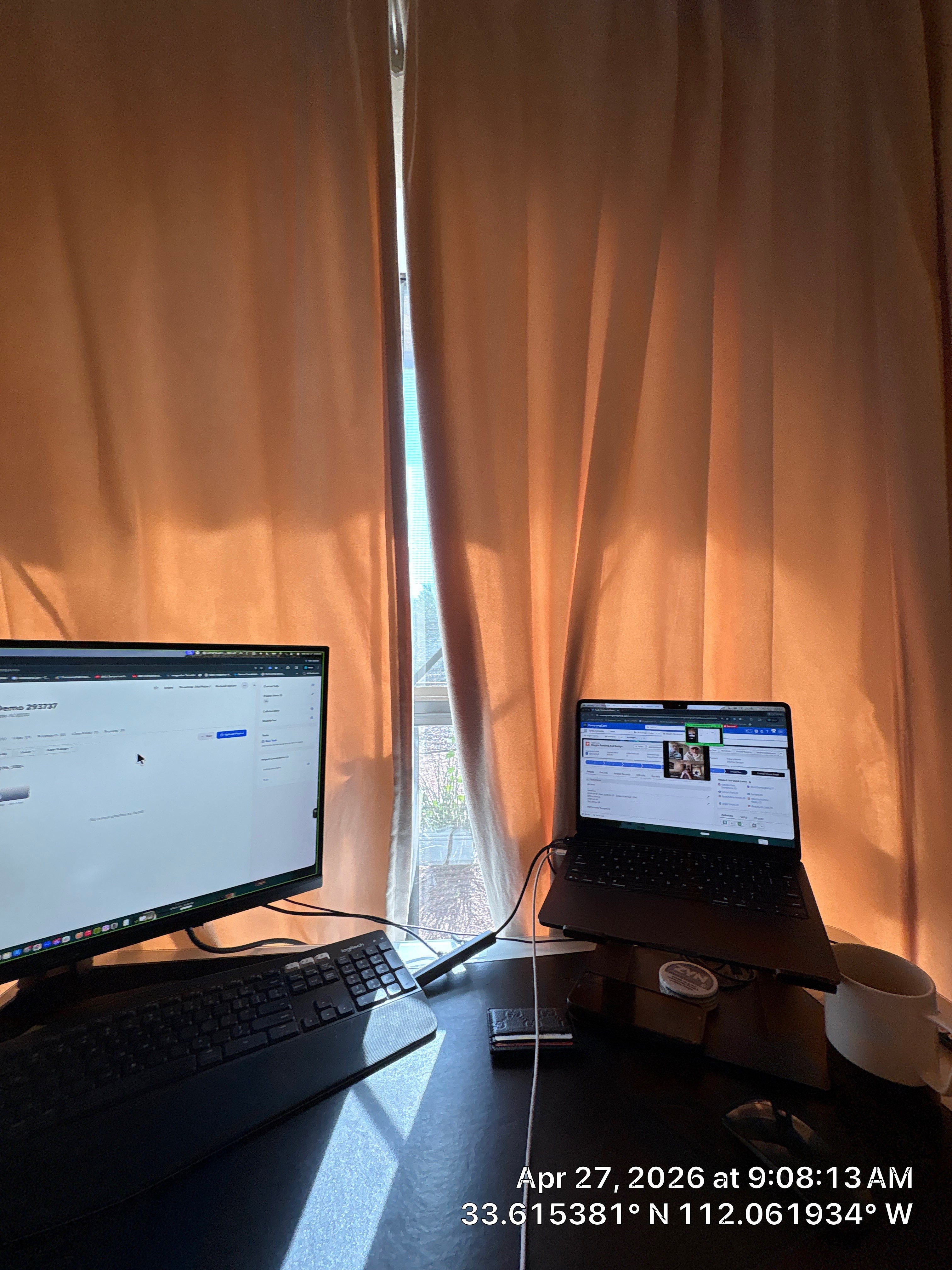 Multi-Monitor Workspace and Media Wall Installation in Phoenix by CompanyCam Sales Demo
