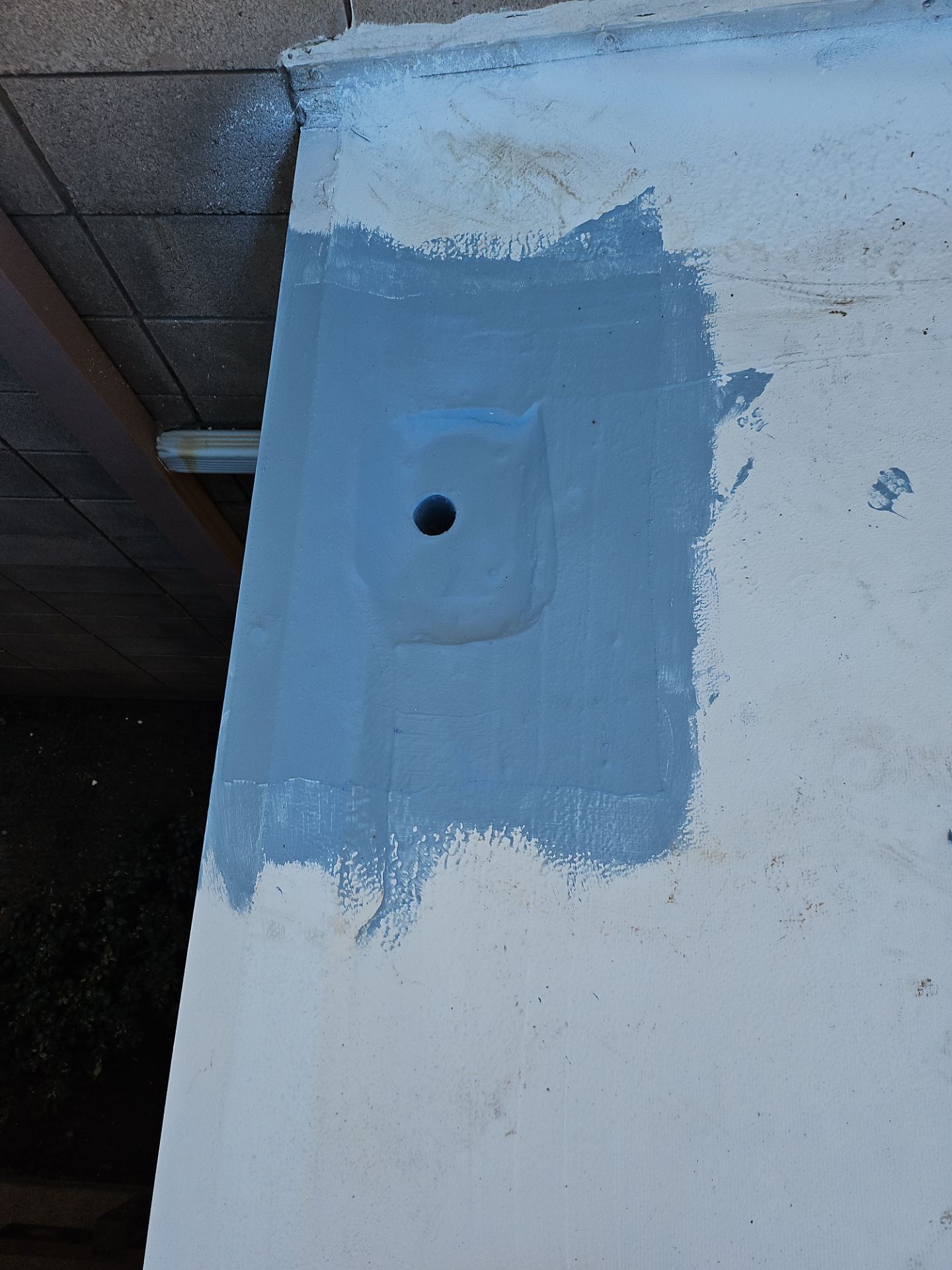 Single-ply restoration system using Benchmark/PUMA XL coatings over TPO single-ply roofing by Straight Edge Roofing Inc