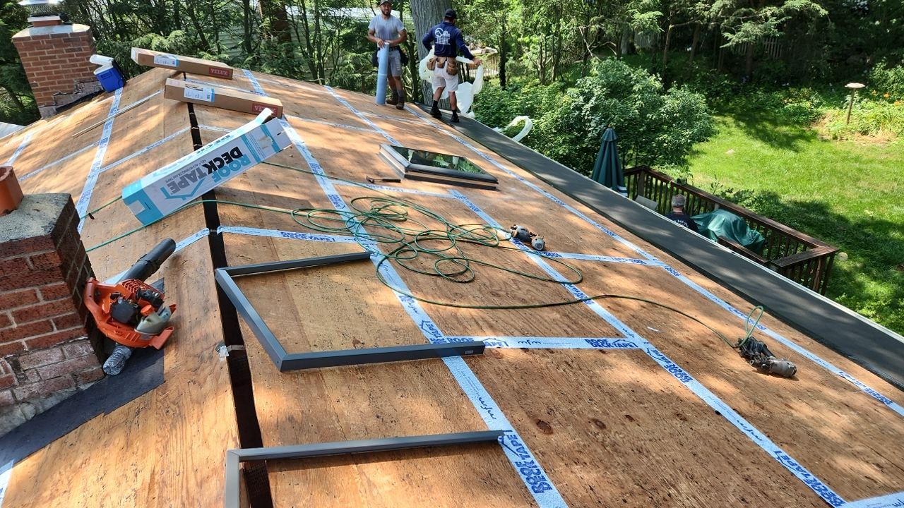 Residential Roofing Installation using Owens Corning Duration Driftwood by A Plus Exterior