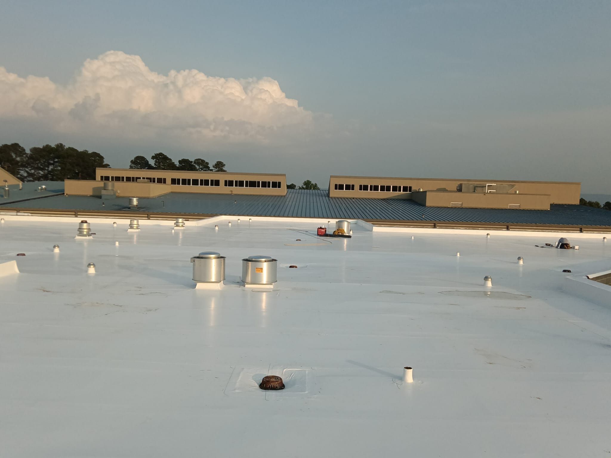Choctaw Nation Hospital - Med Surg Building by Hostetler Roofing
