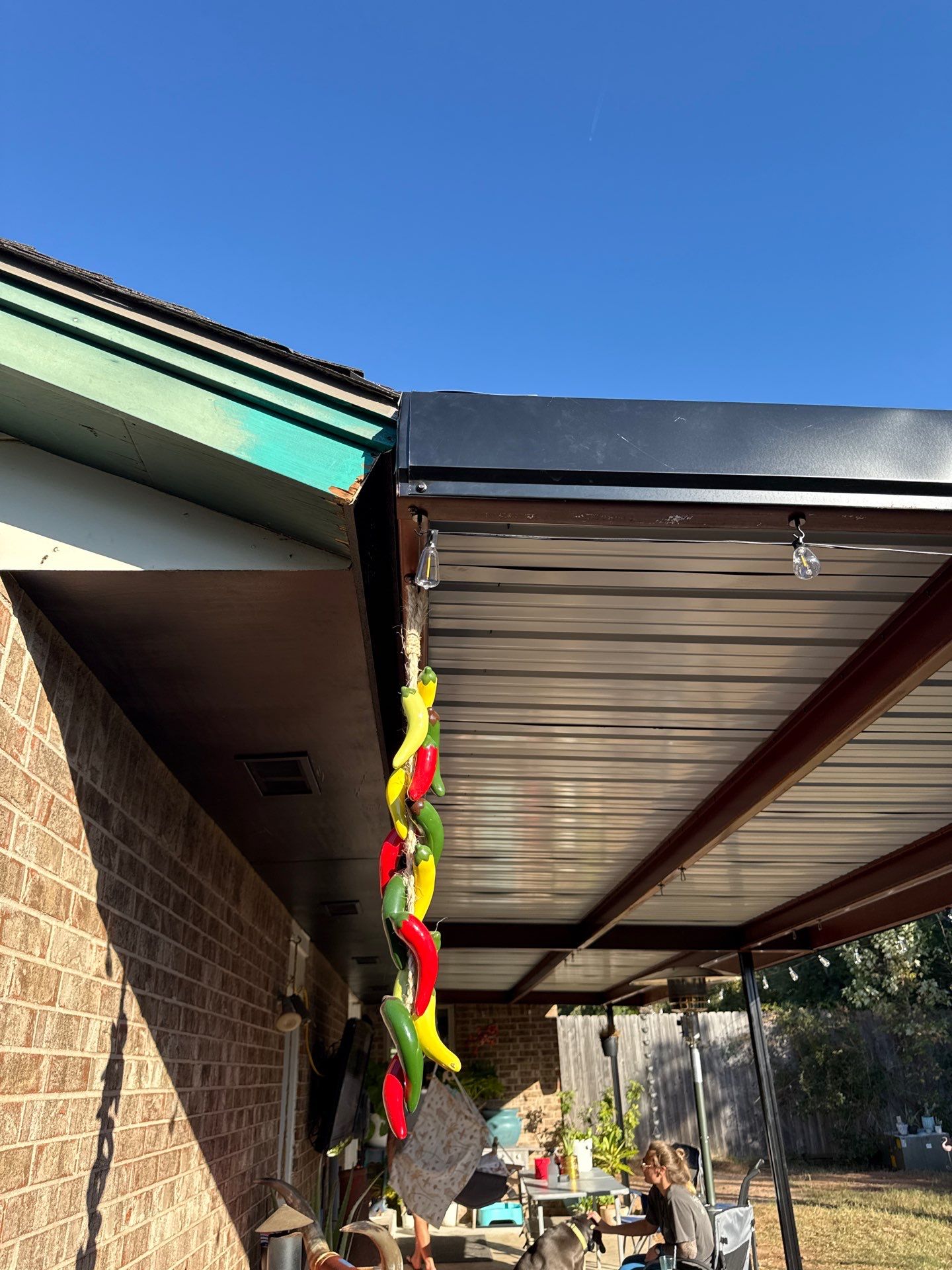 patio installation by McCann's Roofing and Construction