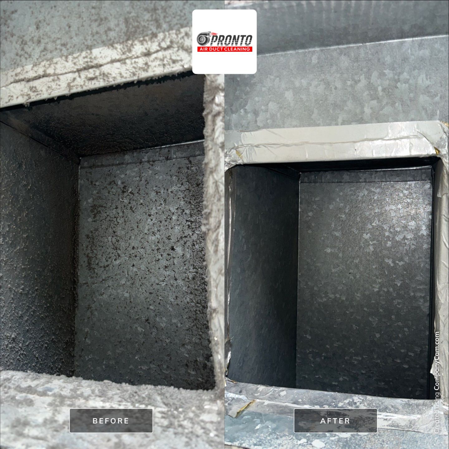 Air duct cleaning & Antimicrobial Treatment by Pronto Air Duct Cleaning