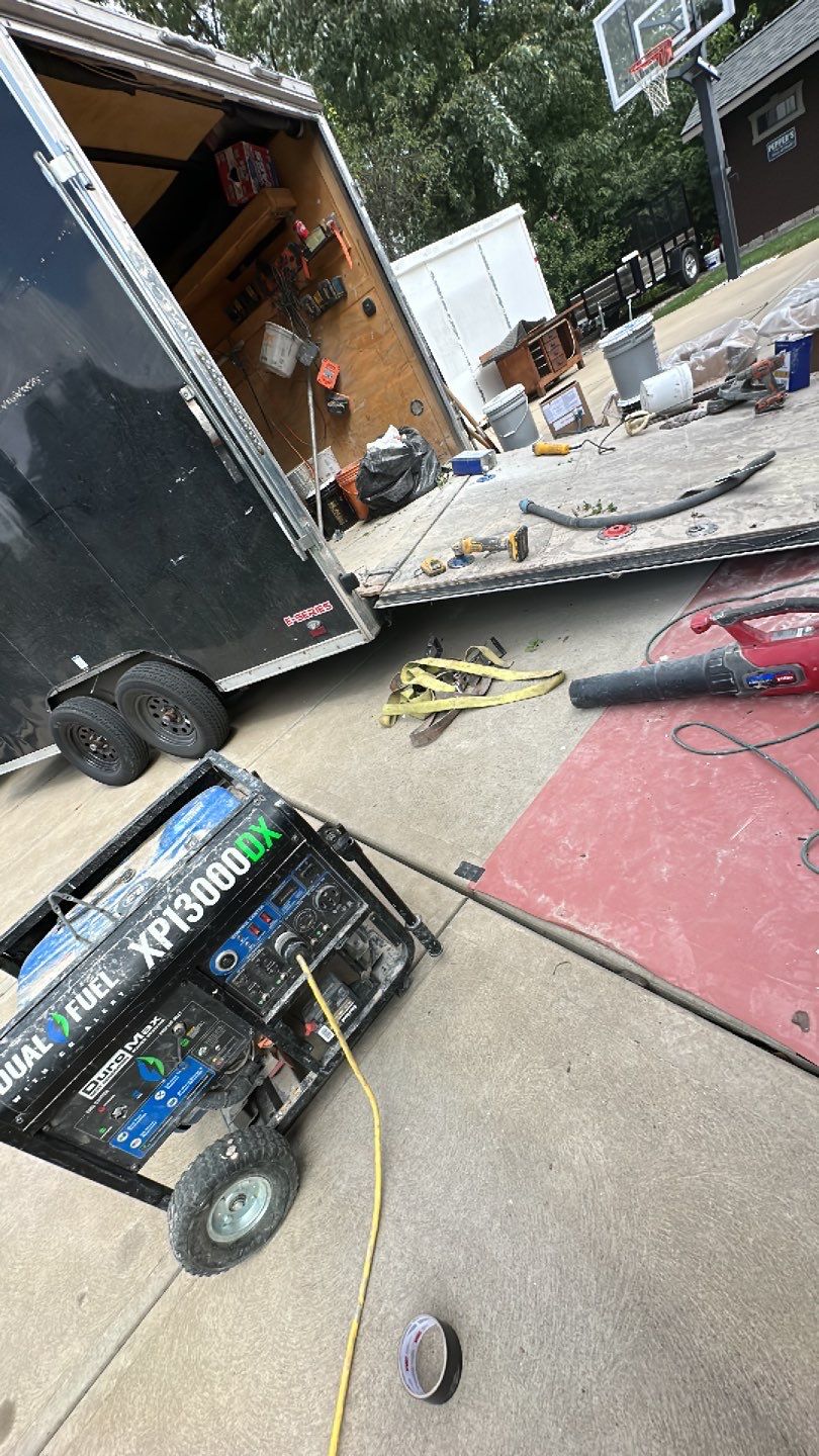 Garage + Porch Project in Pittsburgh by Floors in a Day, Inc