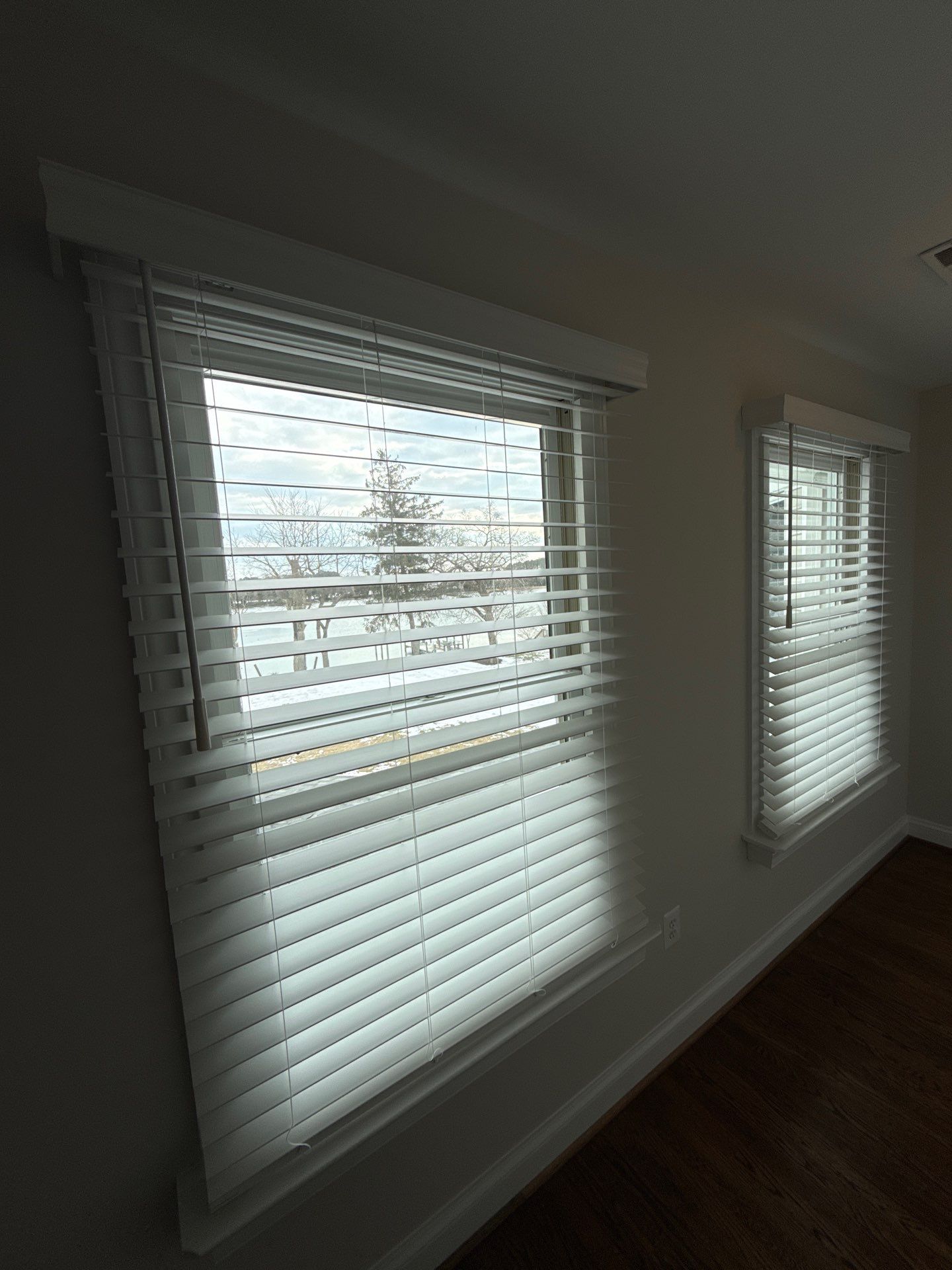 Faux Wood Blinds Project in Broomes Island, MD by Southern Maryland Custom Blinds