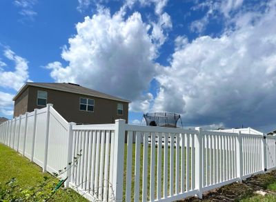 Vinyl Fence Installation using Vinyl Picket and Vinyl Privacy Fence