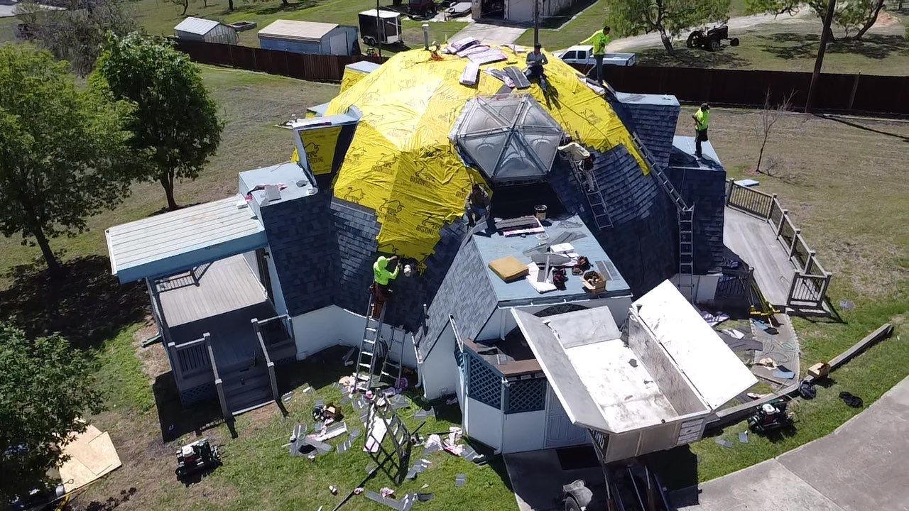 Project in Converse by Bison Roofing  