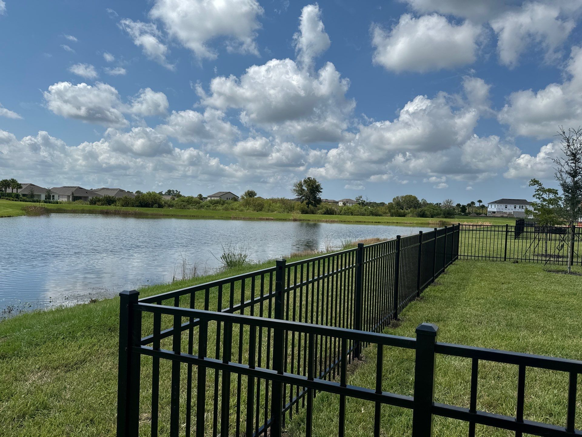 Aluminum Fence Installation using 3 Rail Aluminum Fence by Asap fence and gates, LLC