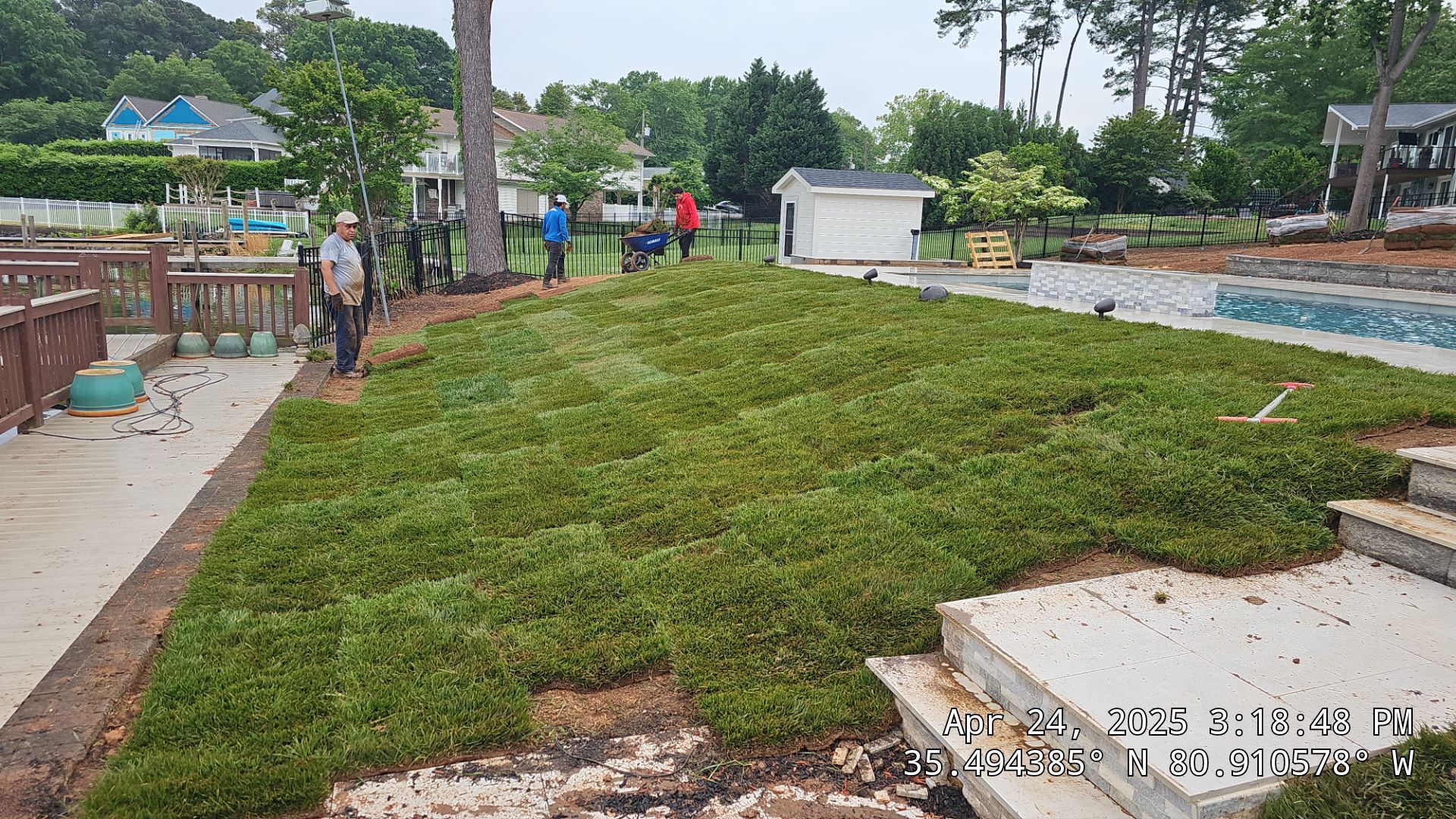 Hardscape Installation using Irrigation by Carolina-Metro Landscape, Inc