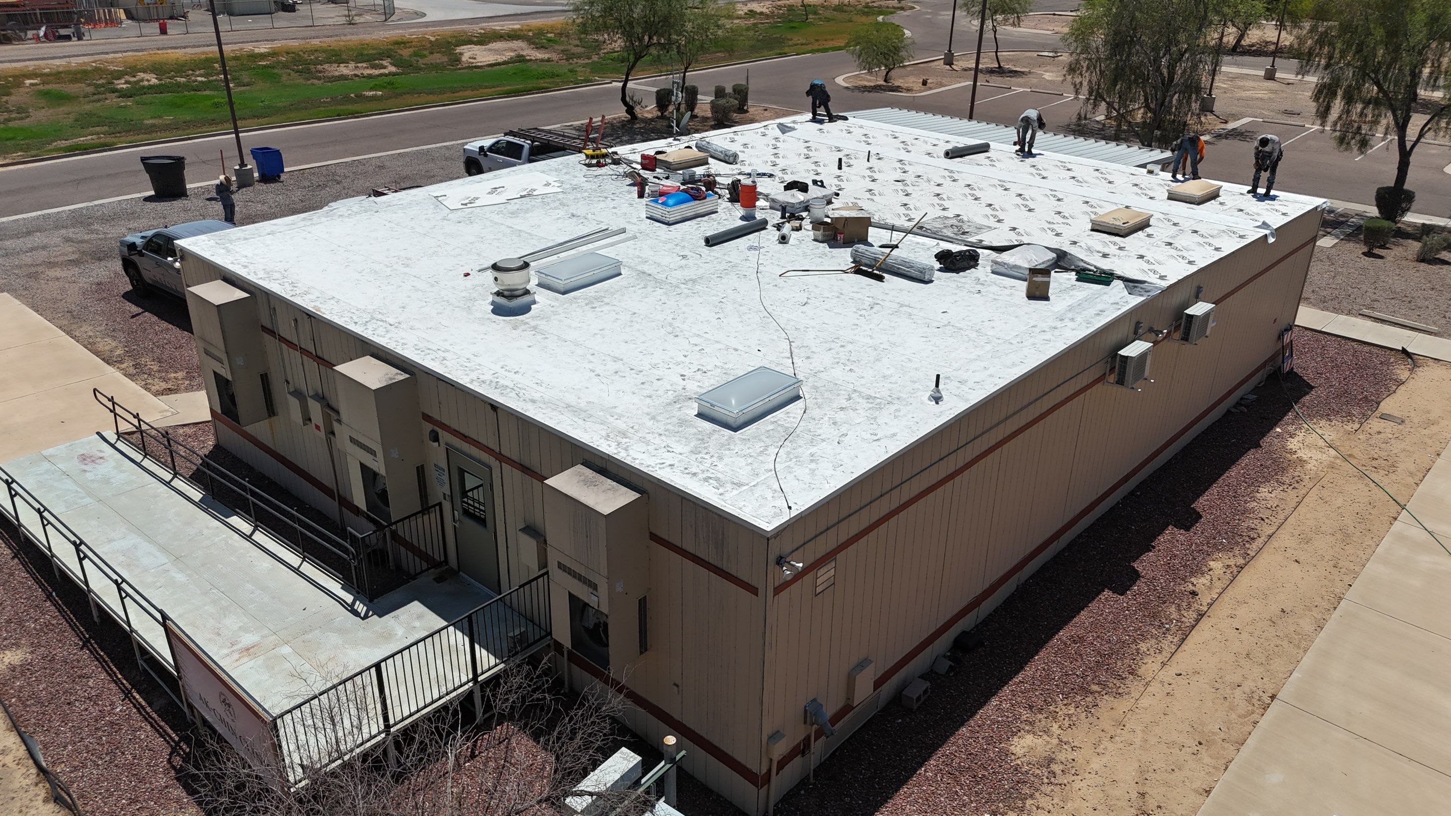 TPO Commercial Roof by Saint Roofing