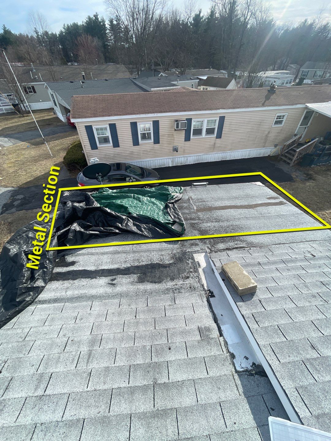 Corrugated Metal and Asphalt in Merrimack New Hampshire by Tall pine roofing