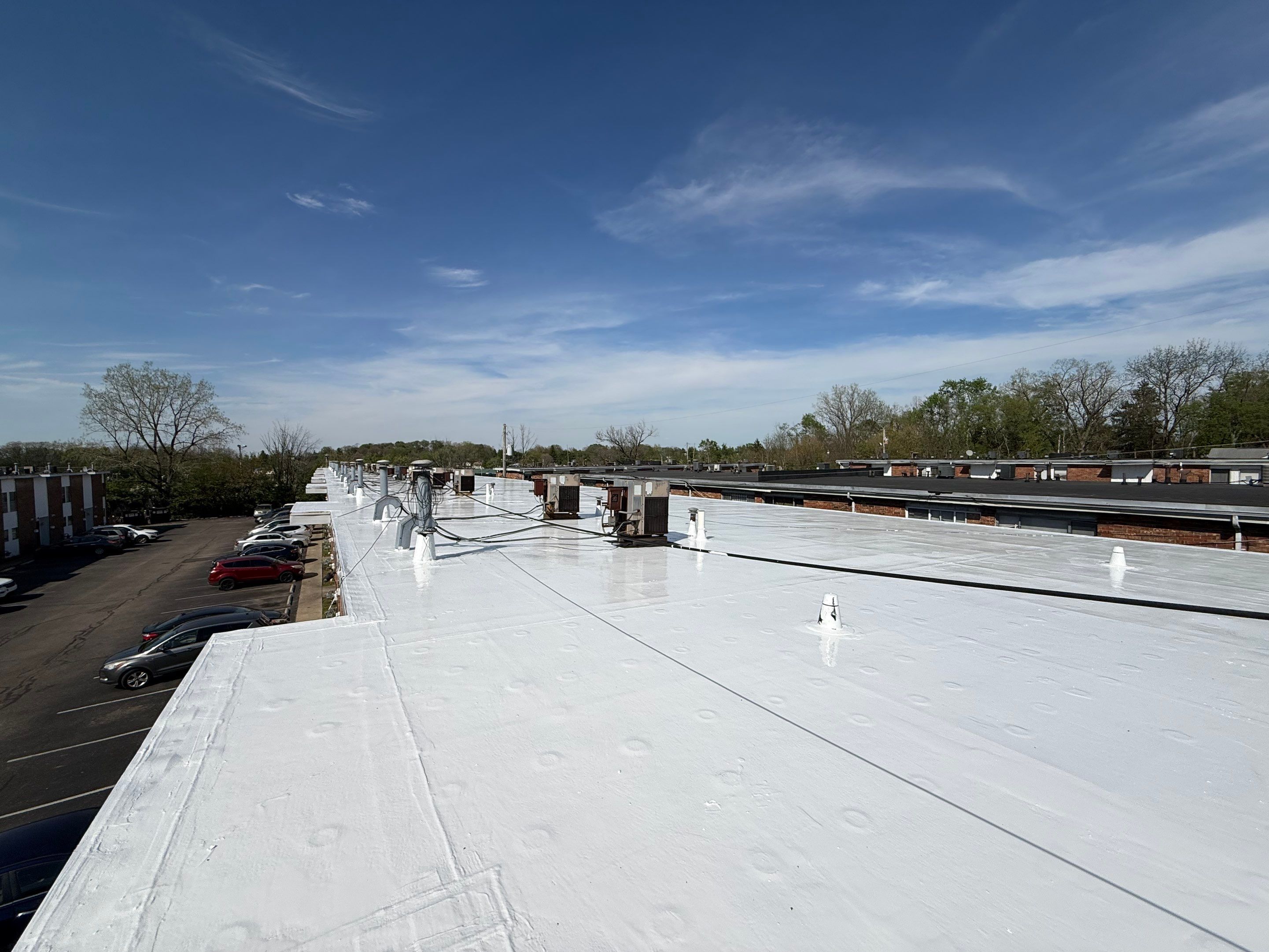EPDM Roof Restoration in Springfield, OH by Glacier Industrial LLC