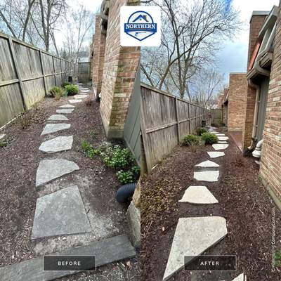 Flagstone stepper cleaning