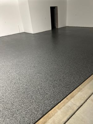 Garage Floor Coating using Wombat