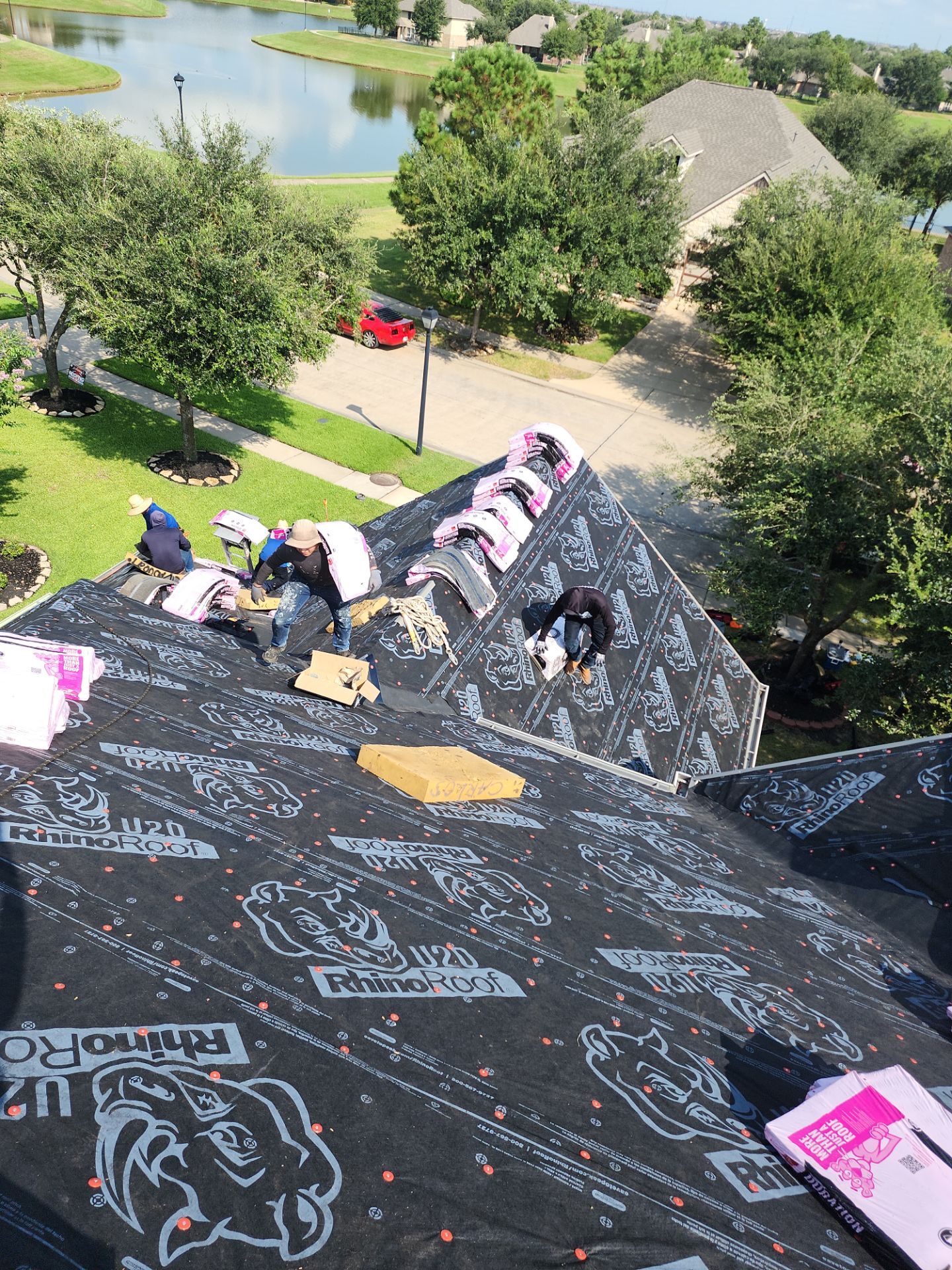Residential Roofing Installation using Owen's Corning Duration (Lifetime) Shingles by Roof Repair Company