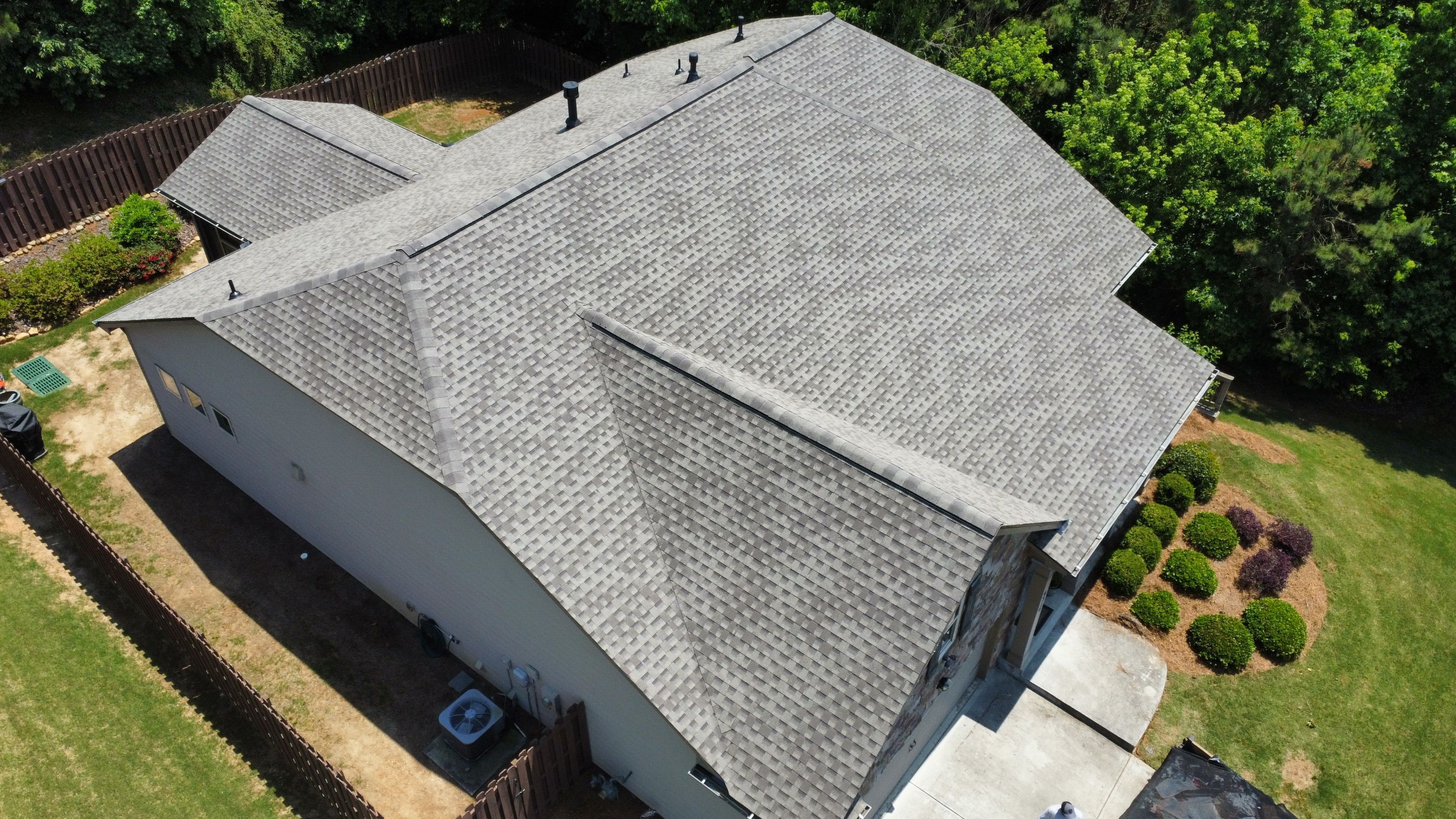 Cumming, GA Roof Replacement GAF Timberline HDZ Weathered Wood by Reset Roofing