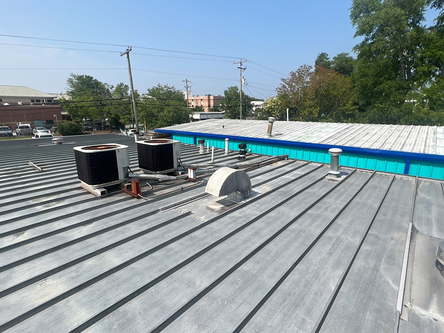 Silicone Commercial Roof Installation- Wilmington, NC by Summit Roofing 