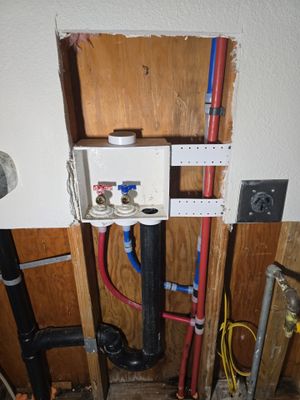 Hot & Cold Water Line Installation with Shut-Off Valves