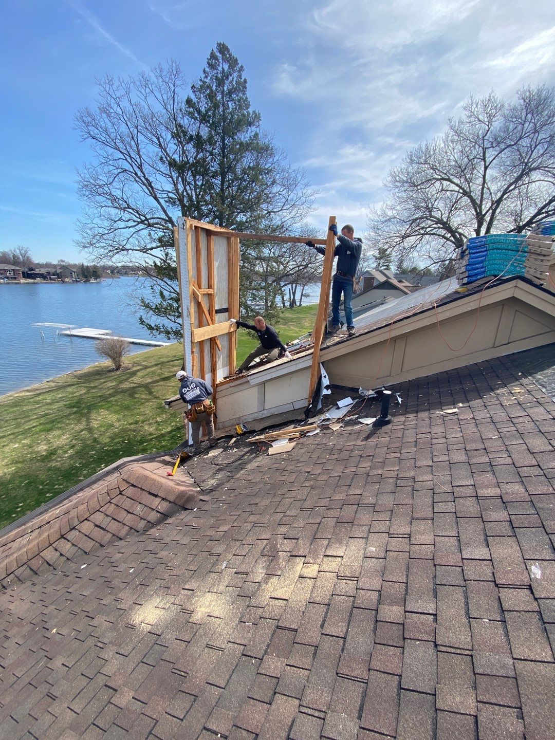 Roof Replacement  Certainteed Landmark Moire Black  by Bloomfield Construction & Restoration