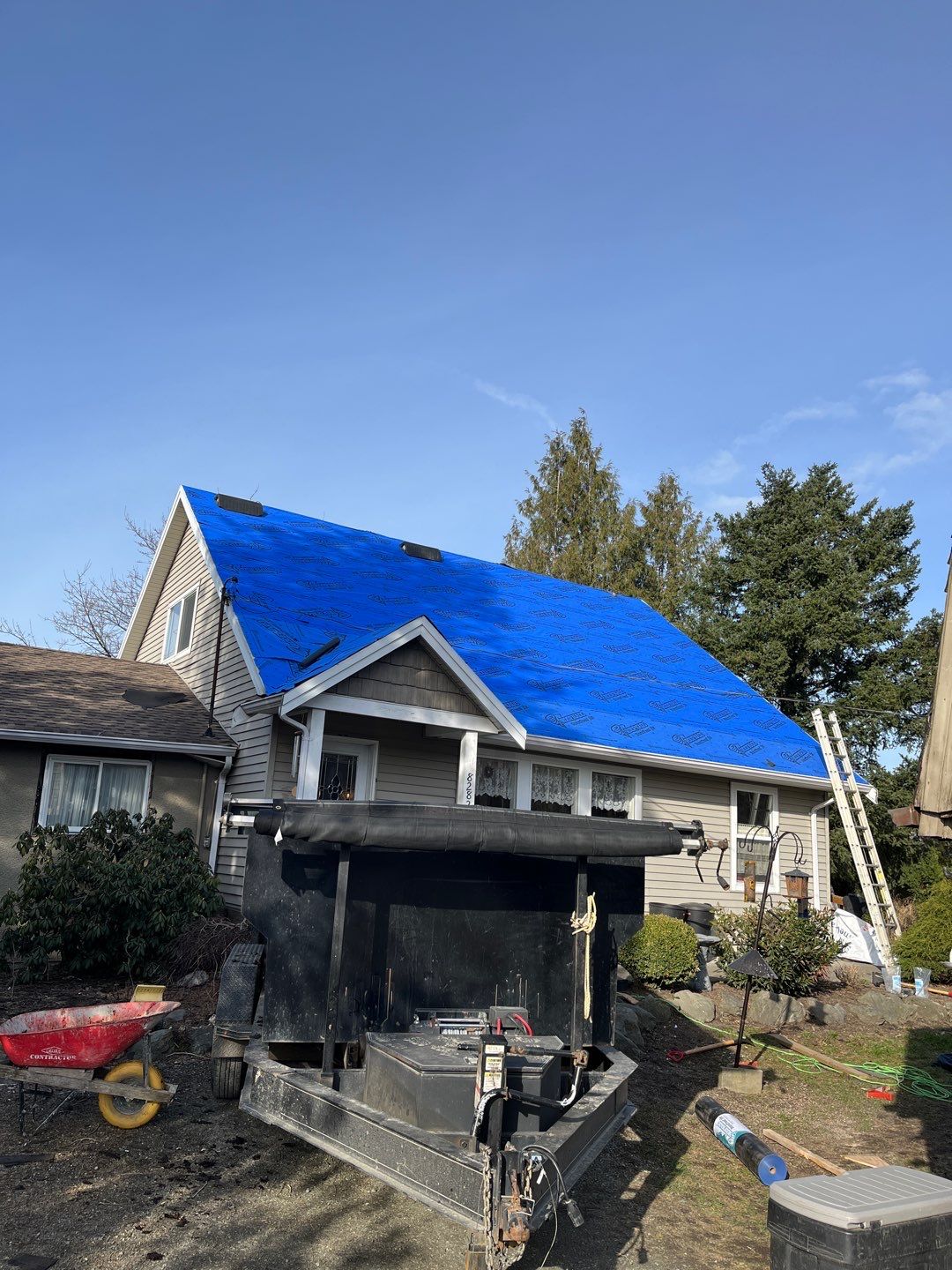 Residential Re-Roof using GAF Weathered Wood HDZ by Top Notch Roofing Inc