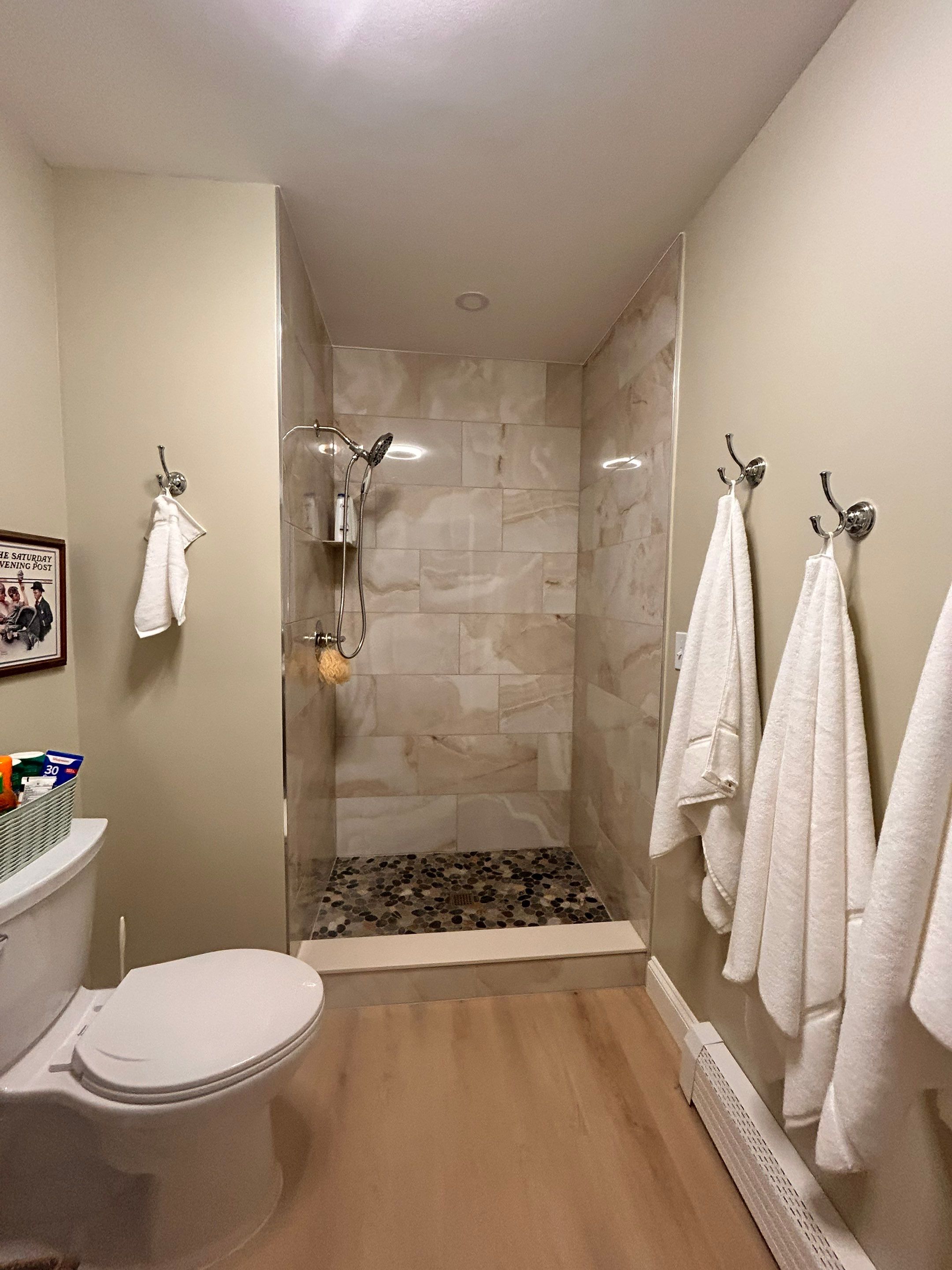 Shower using Tempered Shower Glass by Cheshire Glass Company