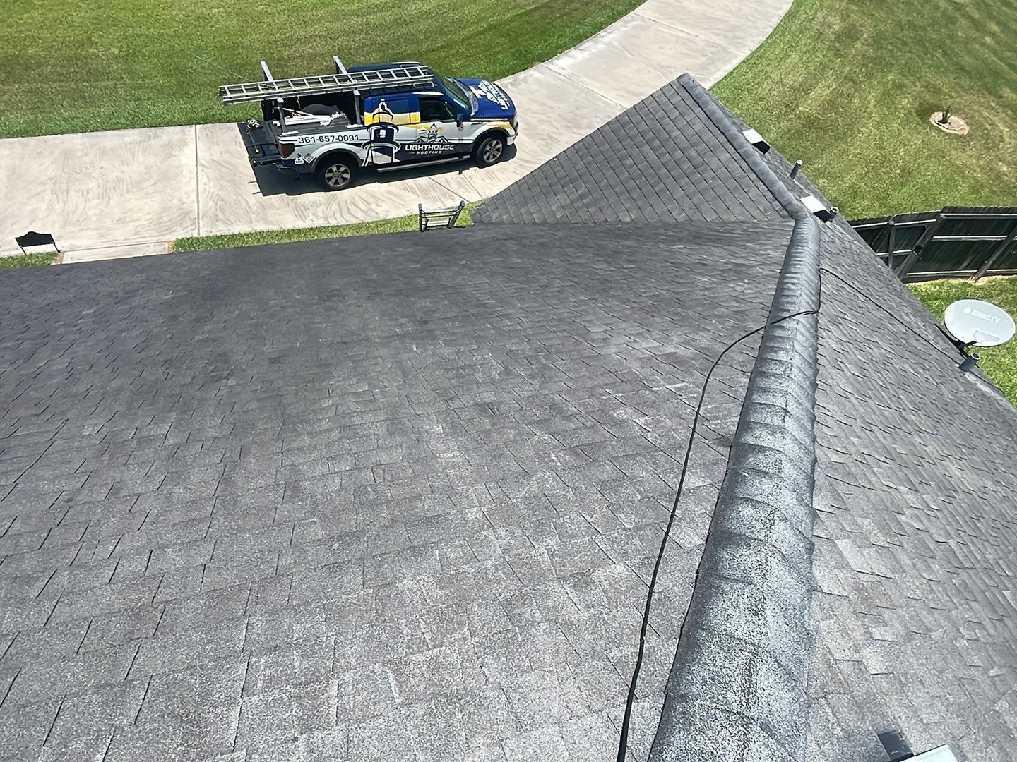 Residential Roofing Installation using GAF HDZ Barkwood by Lighthouse Roofing