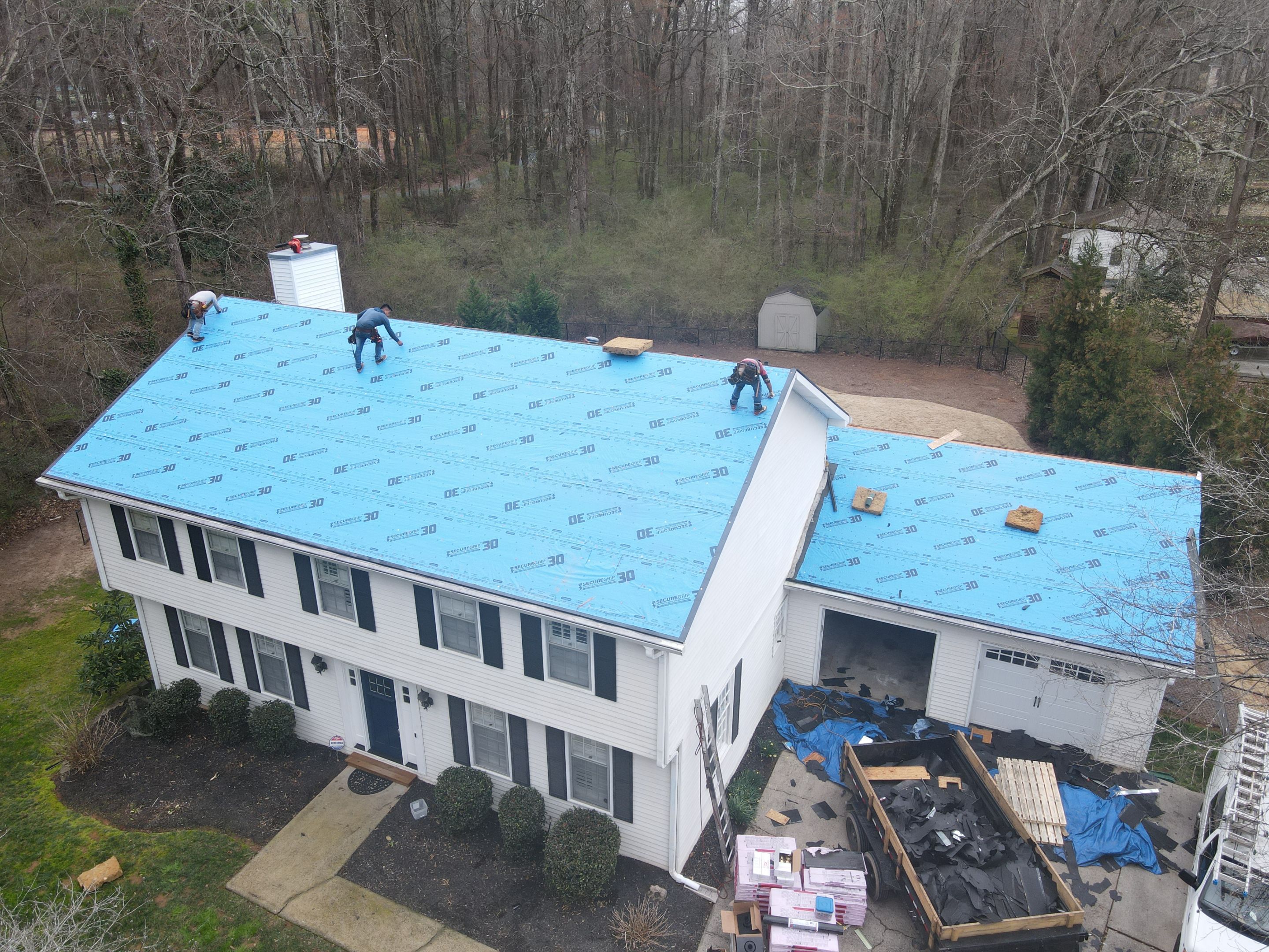 Residential Roofing Installation using Owens Corning by Inspector Roofing and Restoration
