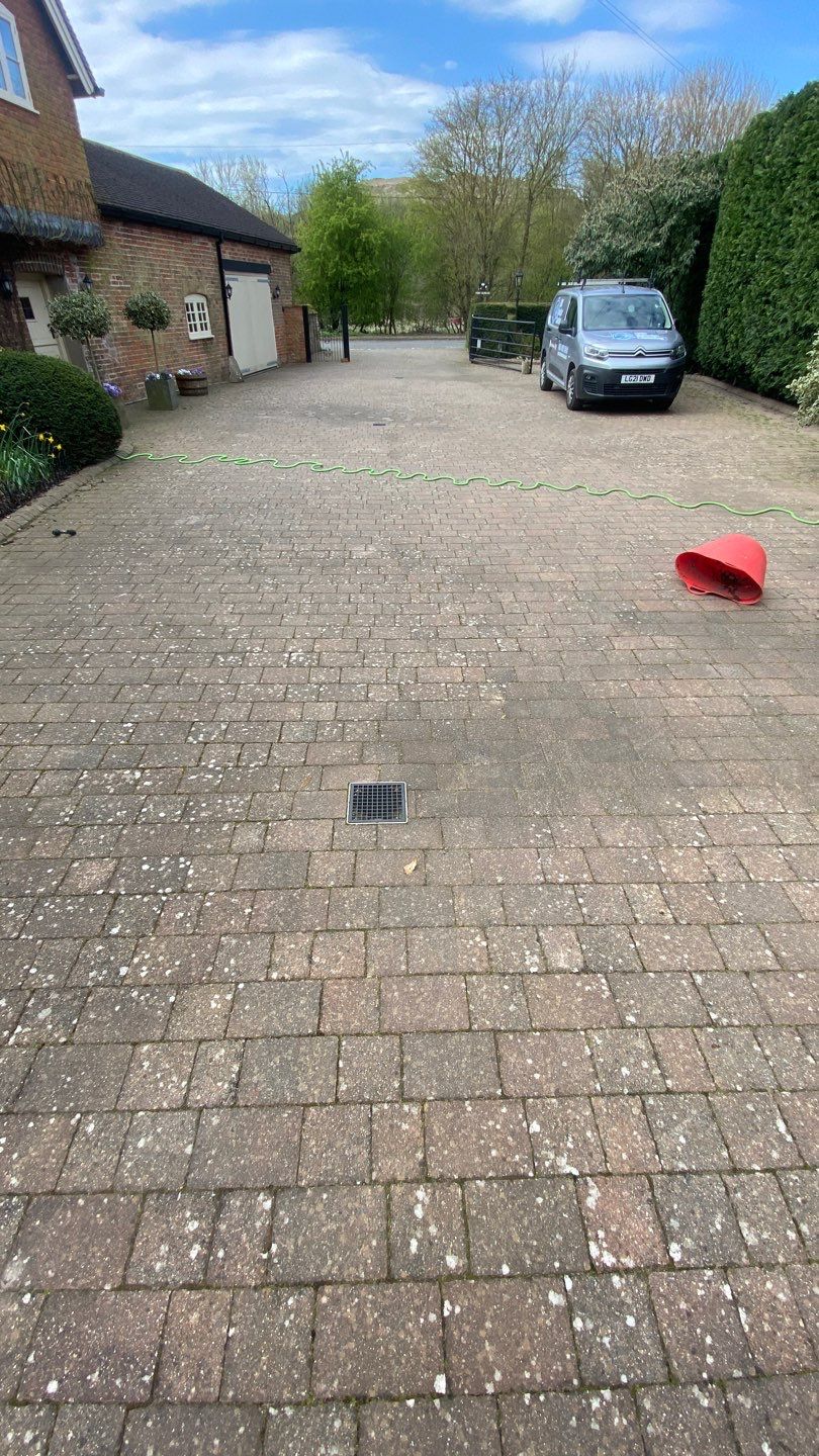 Driveway Clean using honda 21 ltr/min by Ges Exterior Cleaning ltd