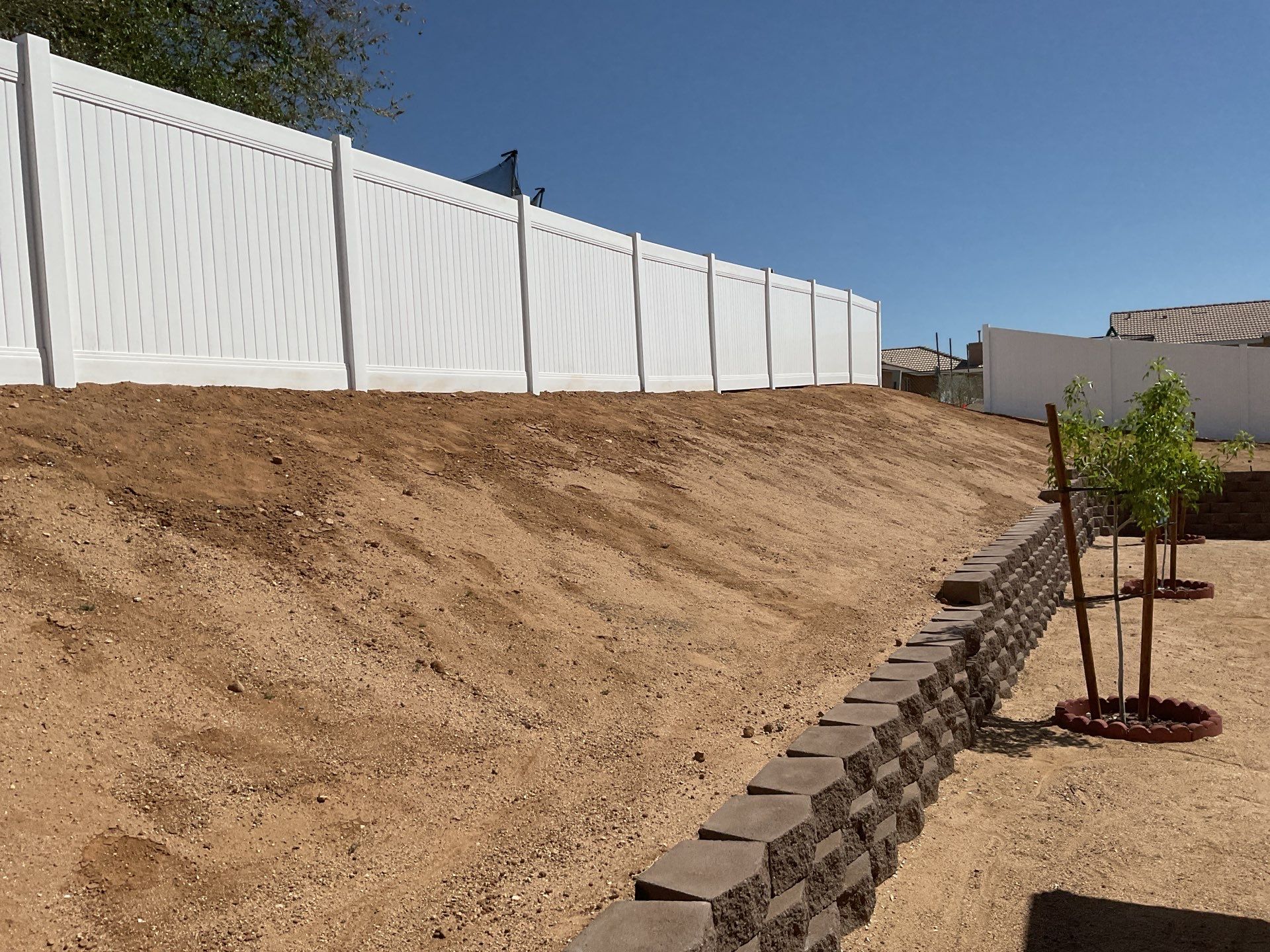 Fence Installation using Vinyl by Fence Guys Inc. 