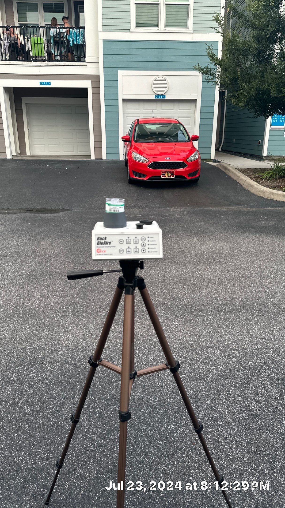 Performing testing for a young family with a 2 week old baby in their apartment by Building performance Solutions LLC