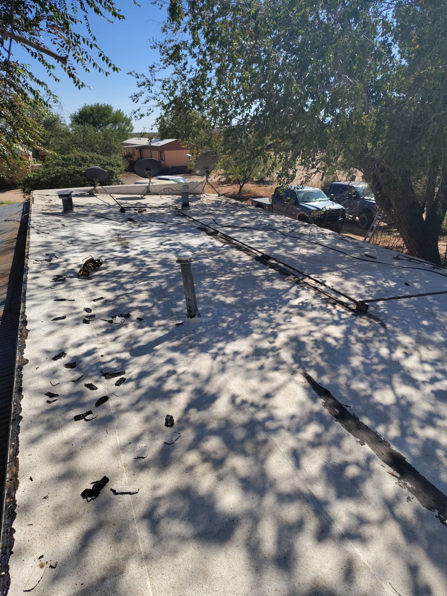 Residential roof application by SPF Services 