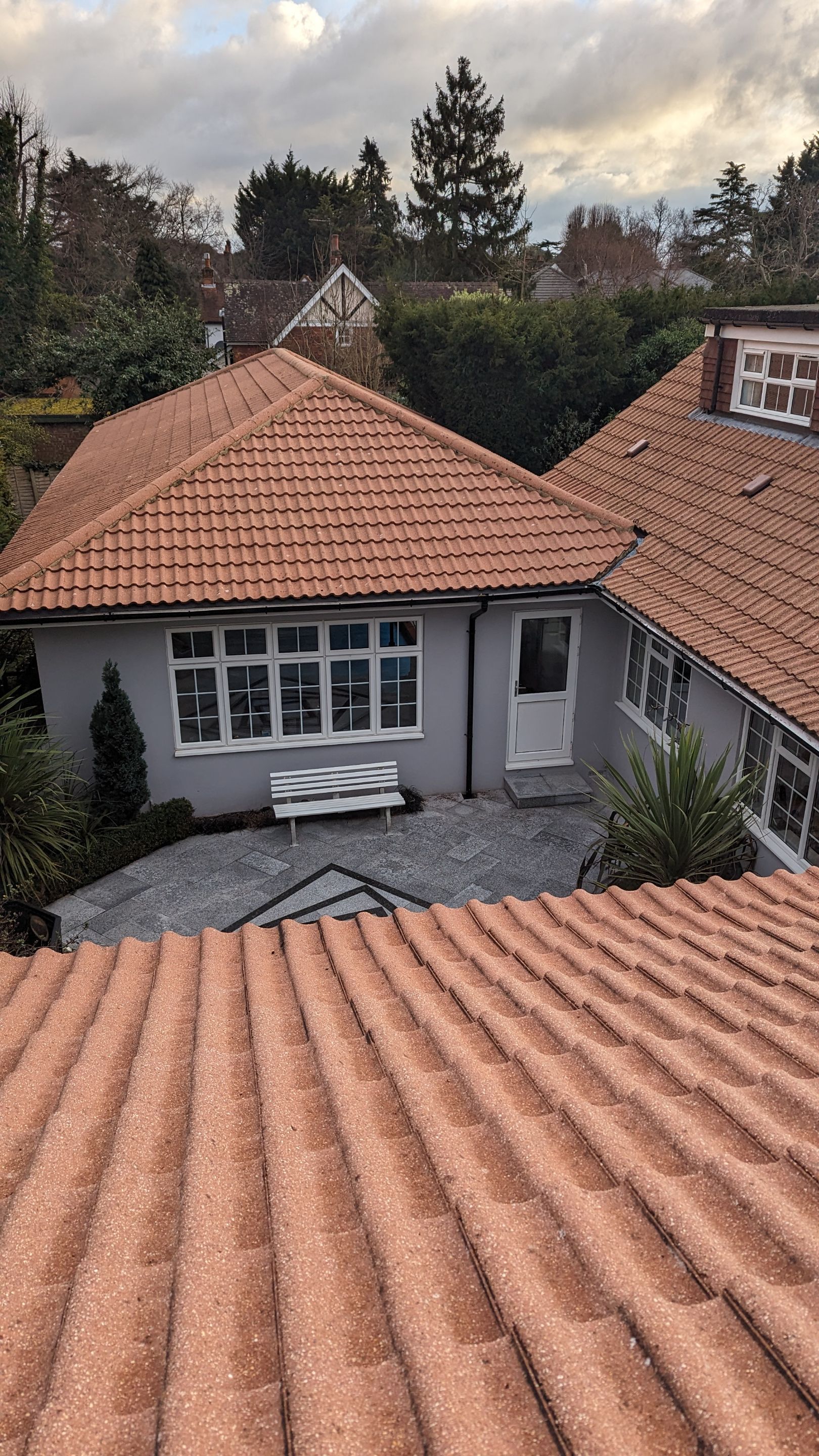 Roof and Driveway Clean using Honda 15lpm Low Pressure Washing Machine by Ges Exterior Cleaning ltd