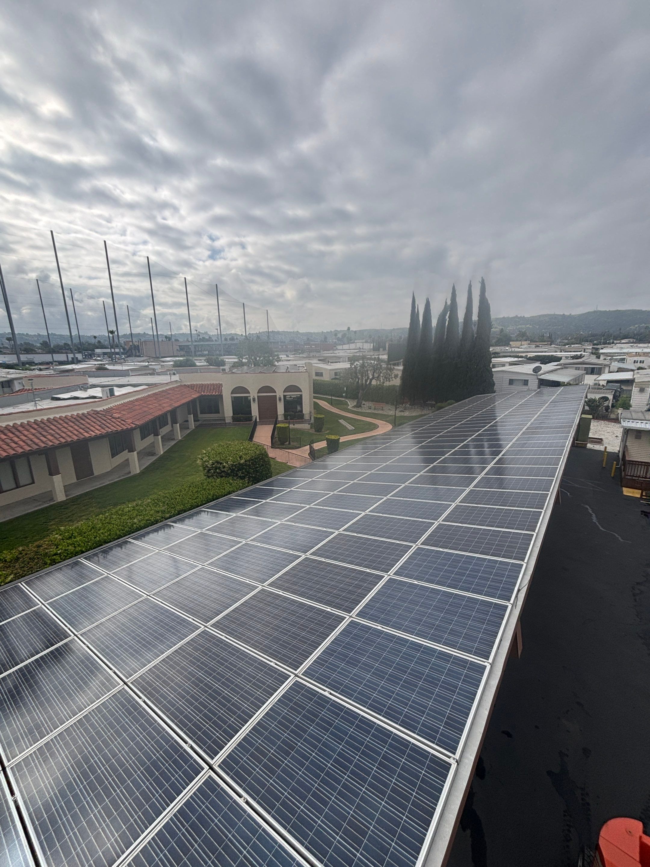 Commercial Solar Cleaning in Rowland Heights for Mobile Home Park by Palm Coast Solar Cleaning
