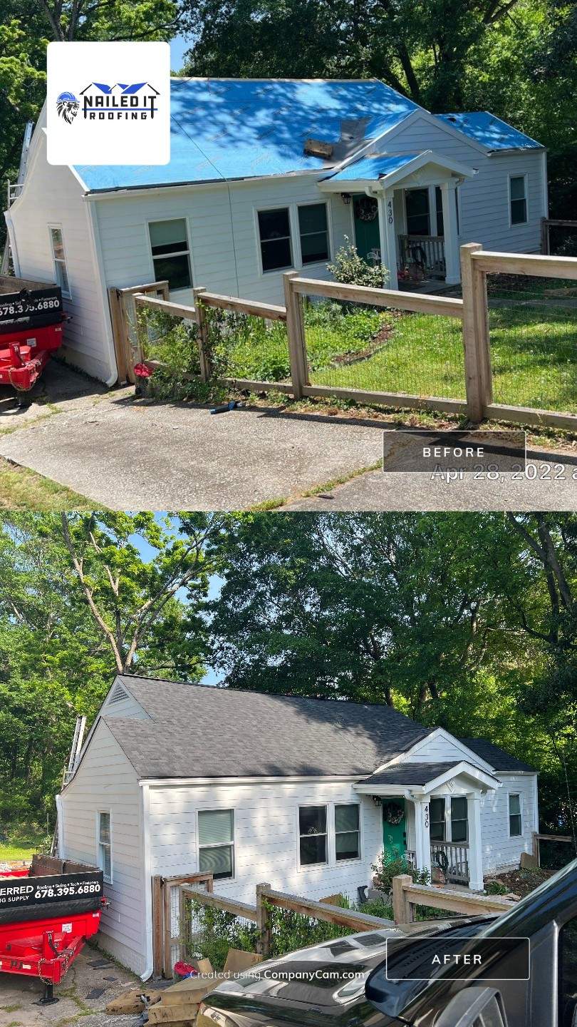 Roof Replaced and interior repaired by Nailed It Roofing & Remodeling LLC