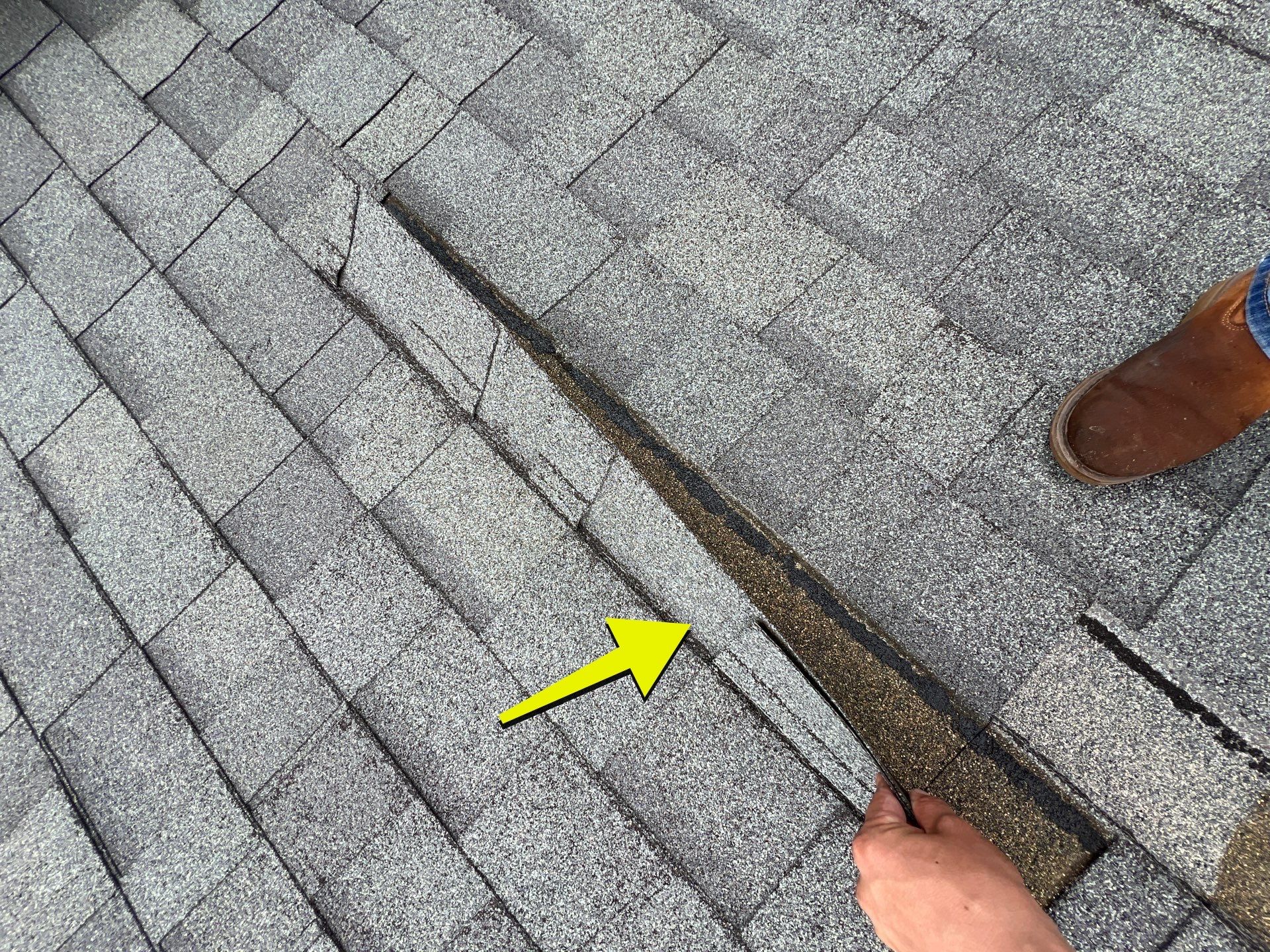 Hail Damage using Owen's Corning Duration (Lifetime) Shingles by Roof Repair Company