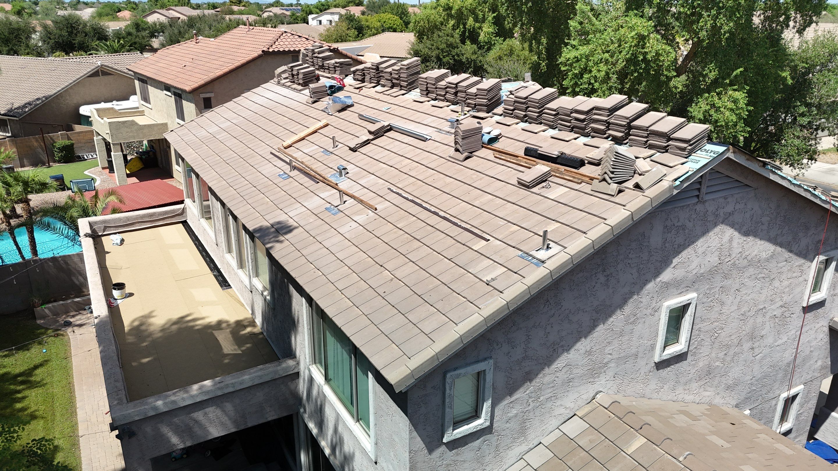 Project in Queen Creek, AZ by Saint Roofing