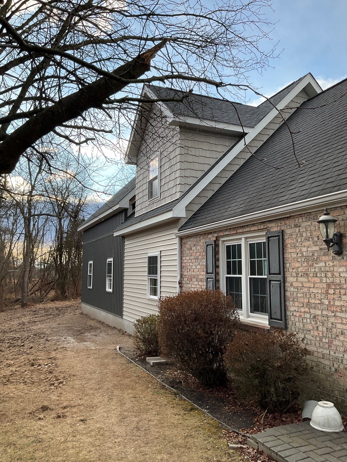 From Dormer to Full Gable Addition with Cathedral Ceiling by Esh Builders