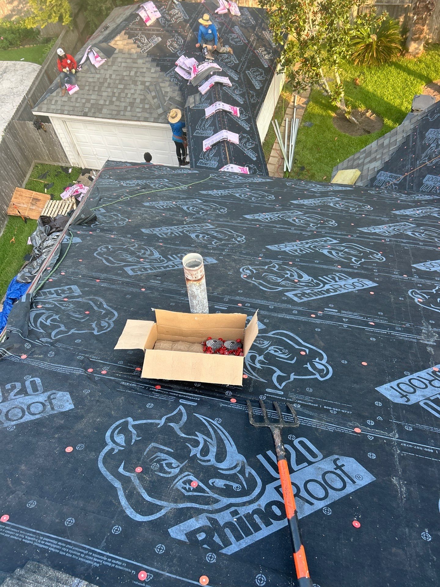Residential Roofing Installation using Owen's Corning Duration (Lifetime) Shingles by Roof Repair Company