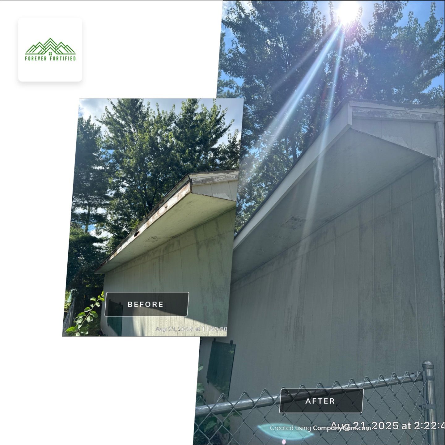 Class 3 OC Duration System and AZEK Composite Fascia on Garage by Forever Fortified