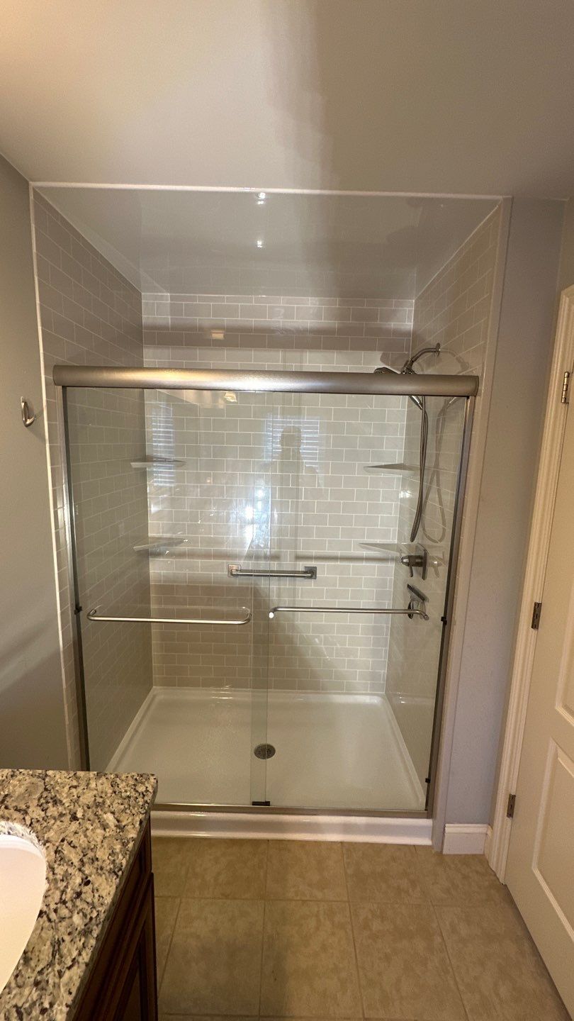 Tub to Walk-In Shower Installation in Sutton, MA  by Yankee Home Improvement