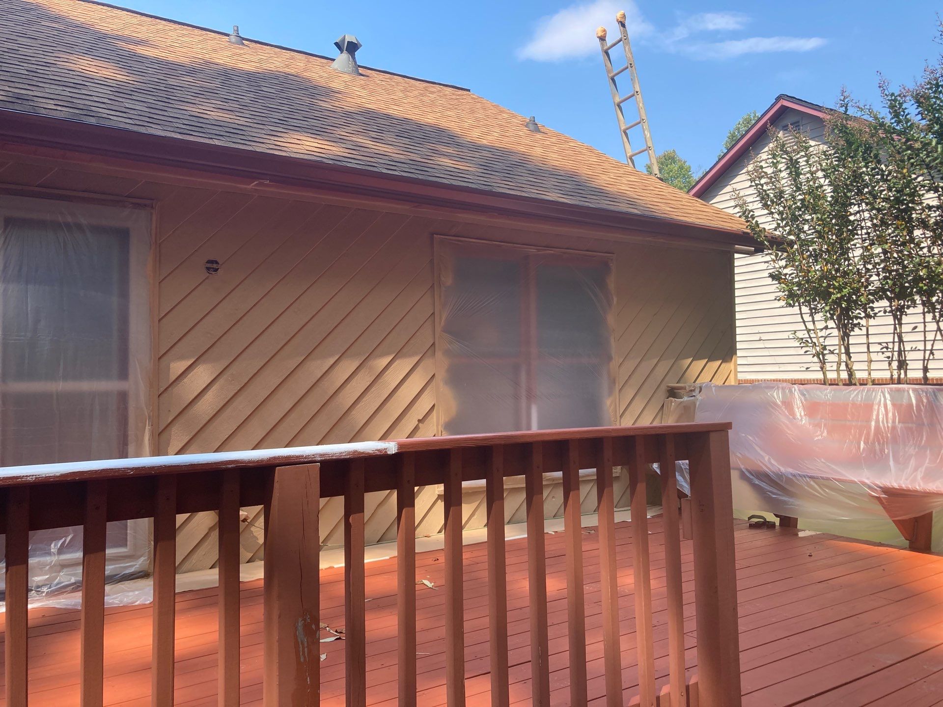Exterior Painting and Deck Stain in Stone Mountain, GA by Nelson Exteriors
